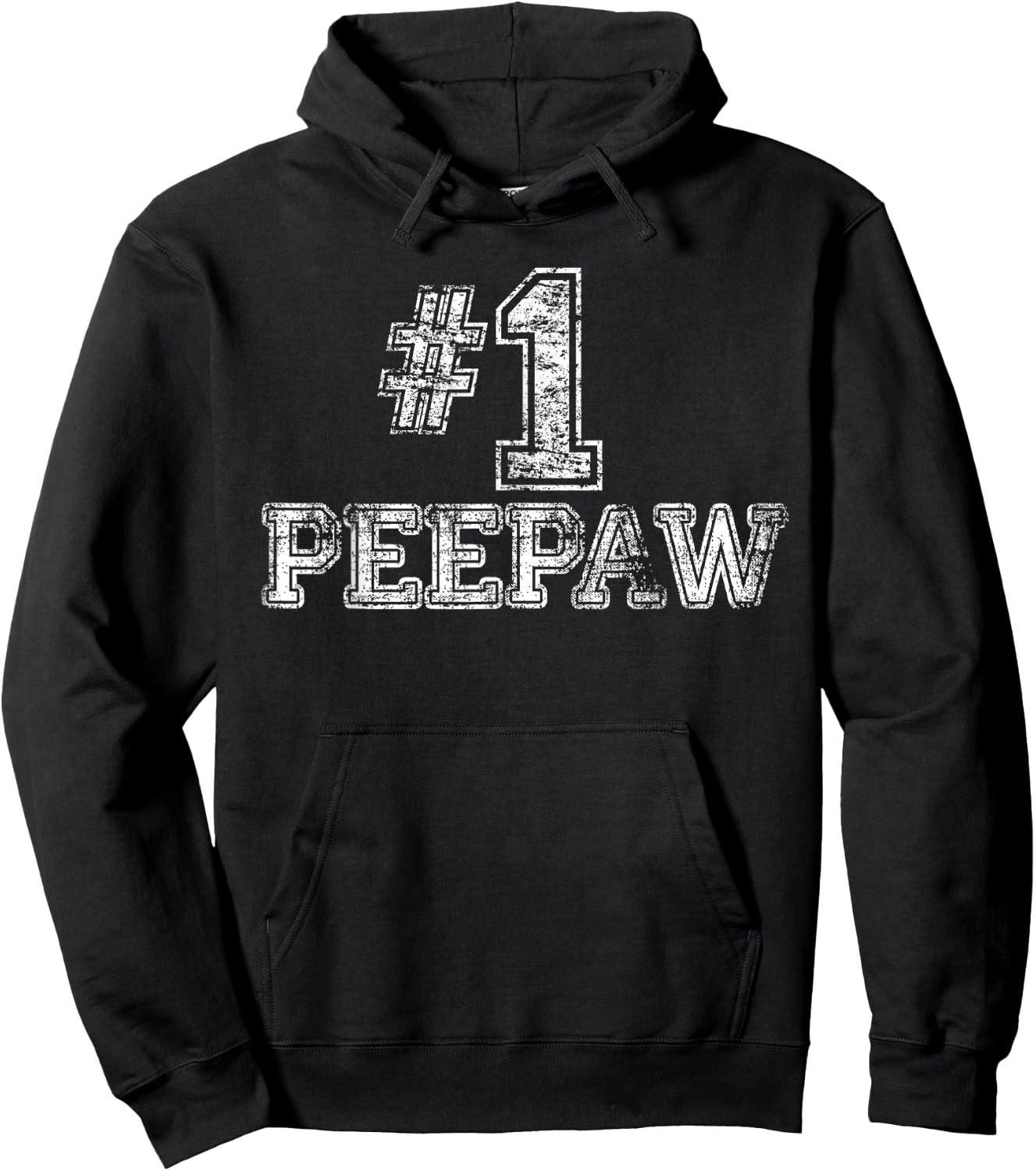 #1 PeePaw - Number One Hoodie - Hoodie | Black