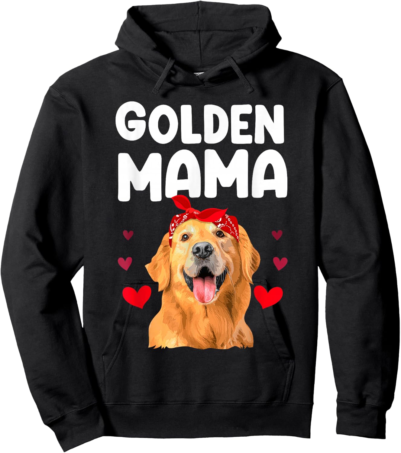 Golden Retriever Design For Mom Women Golden Retriever Lover Hoodie - Hoodie | Black