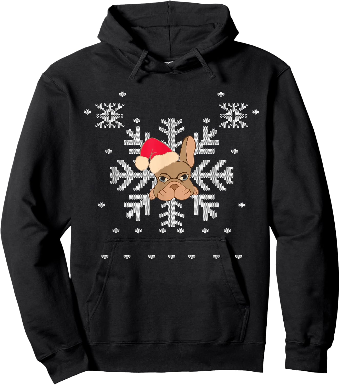 Marvel Hawkeye Snowflake Puppy Holiday Hoodie - Hoodie | Black