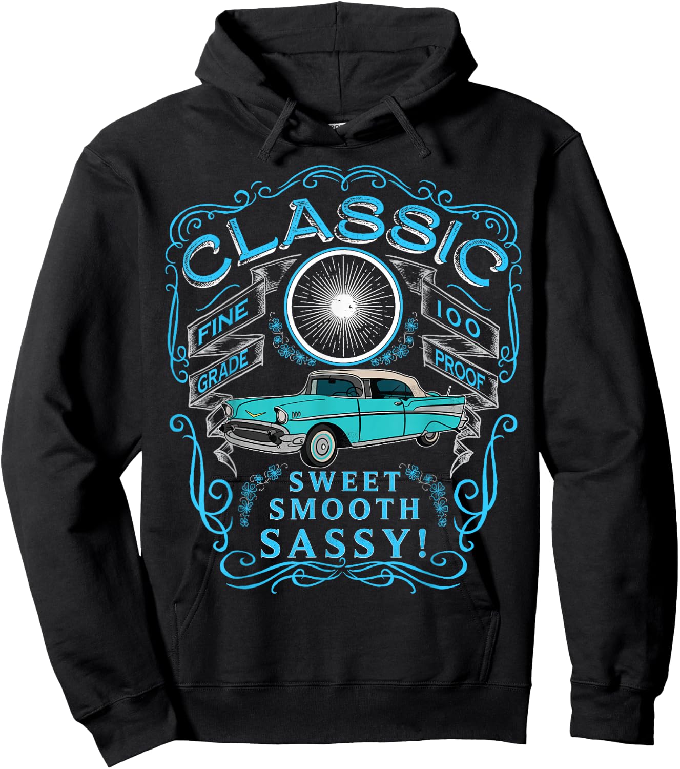 Classic Car Shirts , Women's Shirt with Car Gift Hoodie - Hoodie | Black