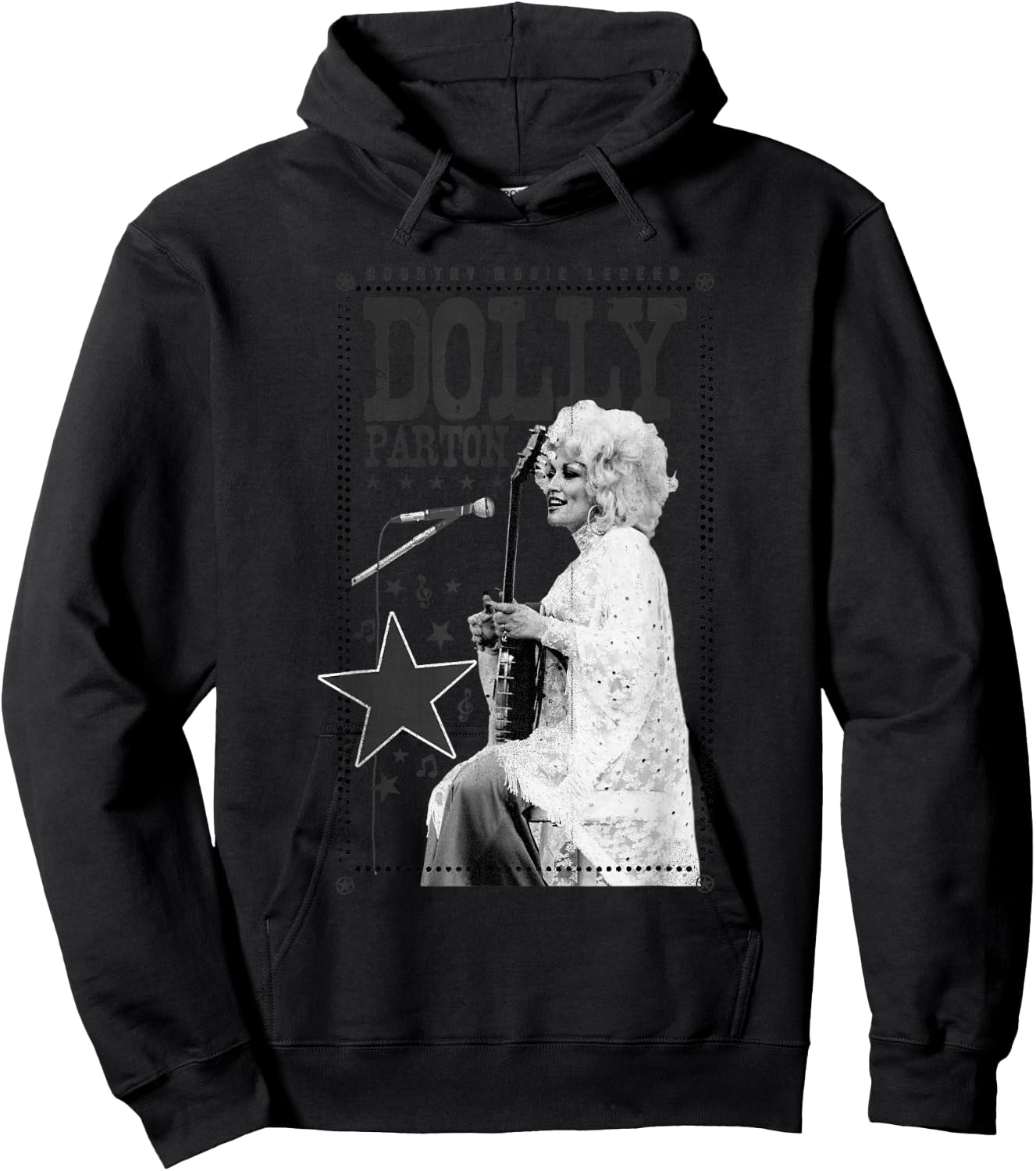 Dolly Parton Country Music Legend Hoodie - Hoodie | Black