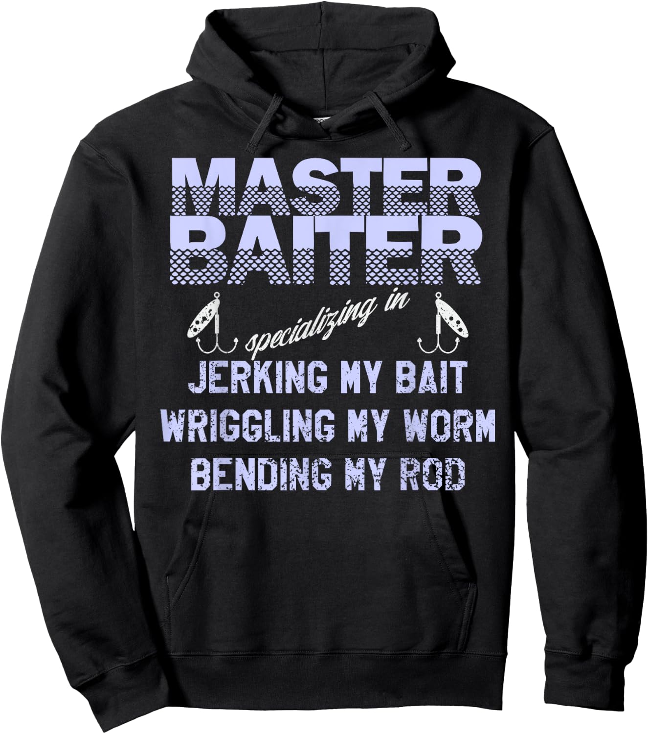 Master Baiter Funny Fishermans Skills List Hoodie - Hoodie | Black