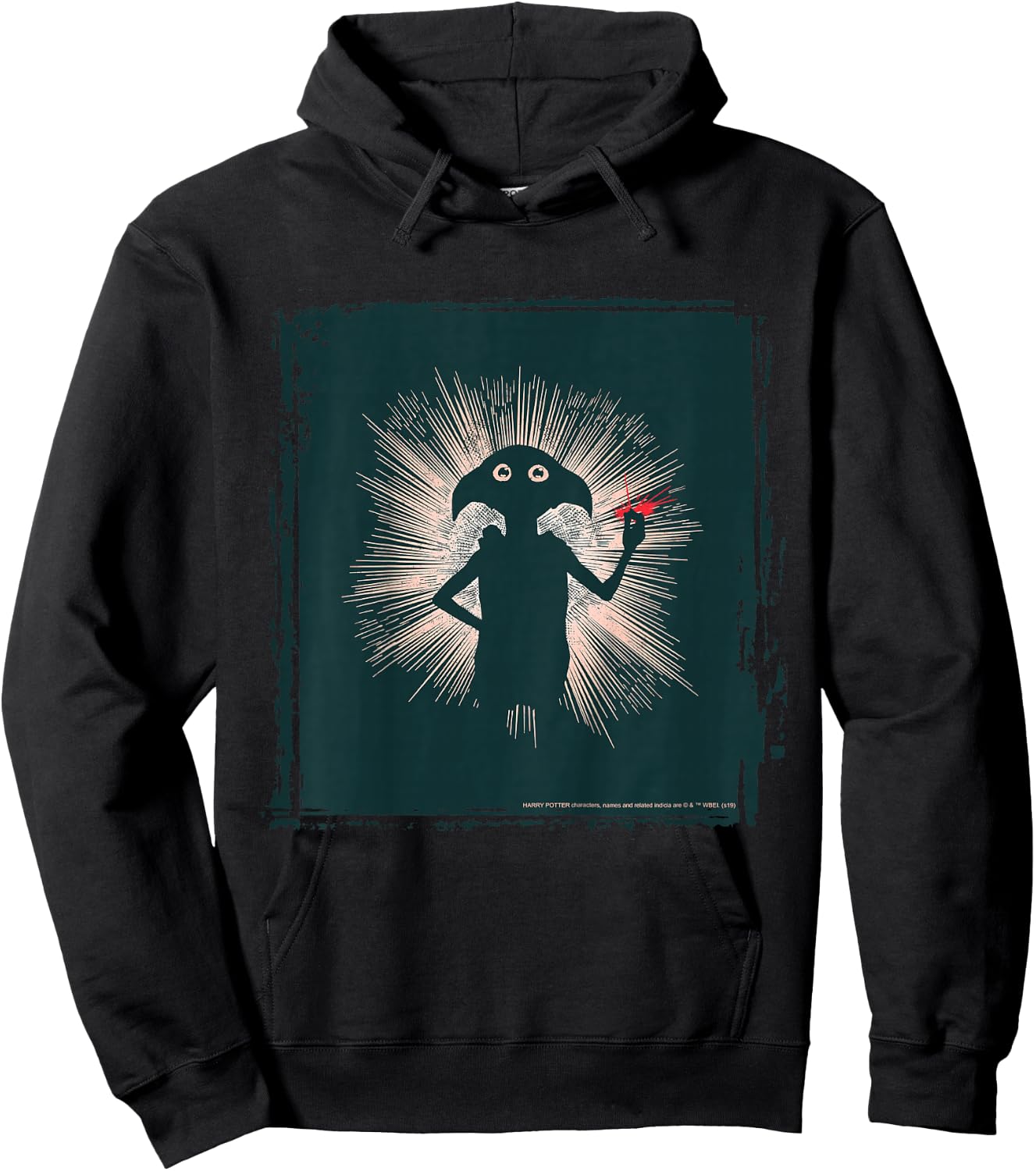 Kids Harry Potter Dobby Magical Snap Silhouette Hoodie - Hoodie | Black