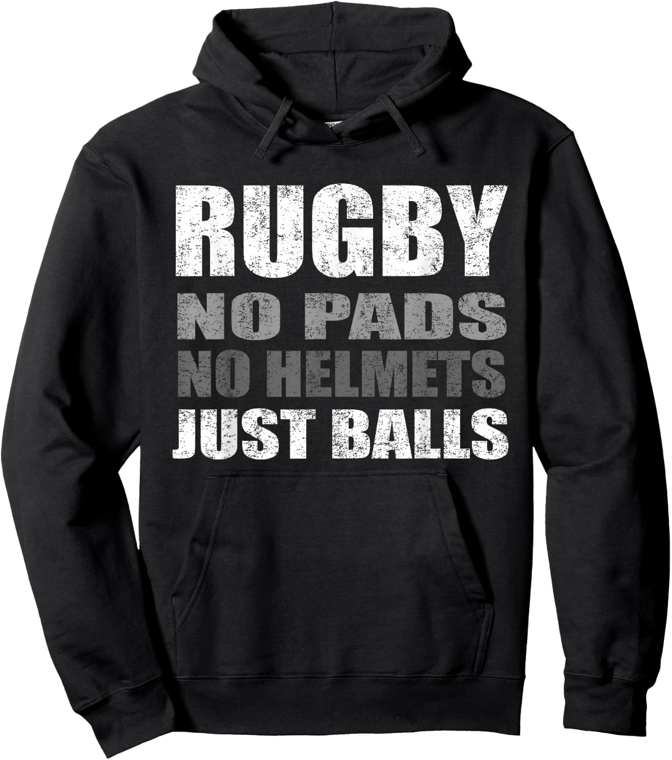 Rugby Just Balls Funny For Players and Fans Hoodie - Hoodie | Black