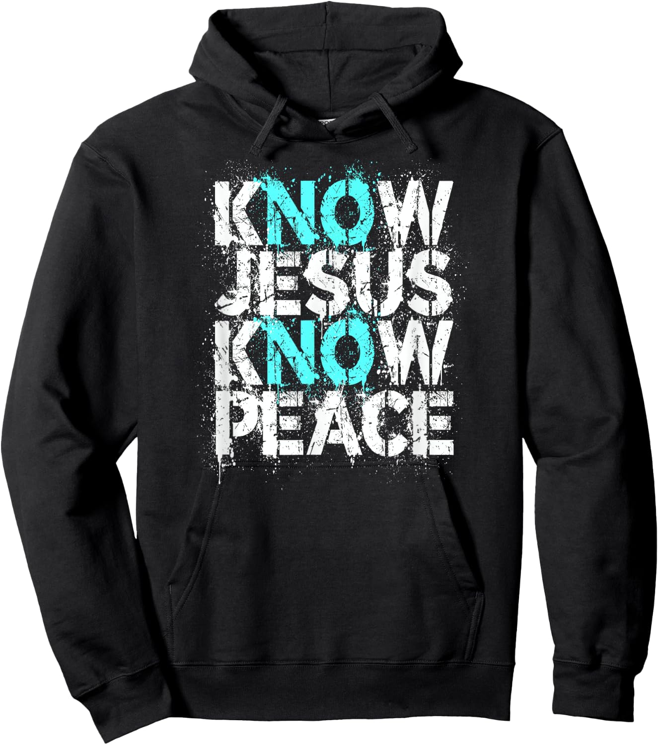 Christian Apparel - Know Jesus Know Peace No Jesus No Peace Hoodie - Hoodie | Black