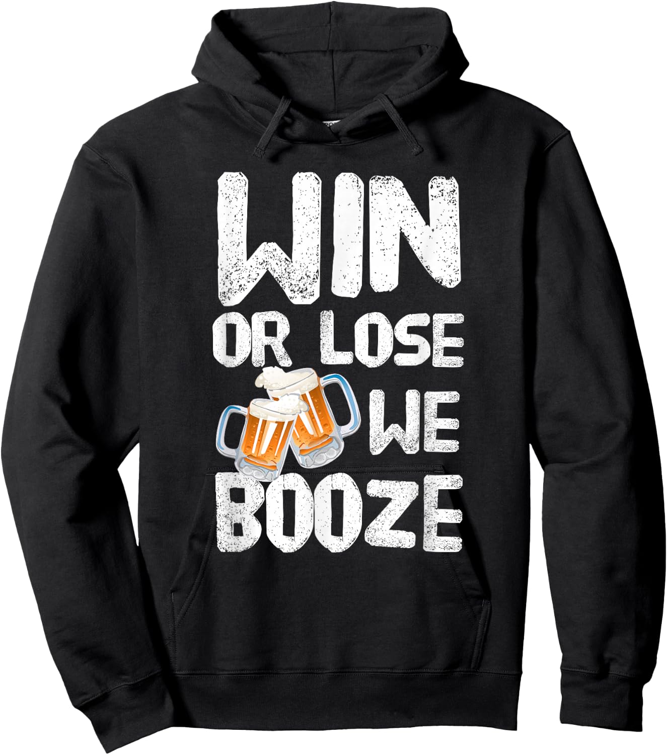 Win or Lose We Booze - Team Hoodie - Hoodie | Black