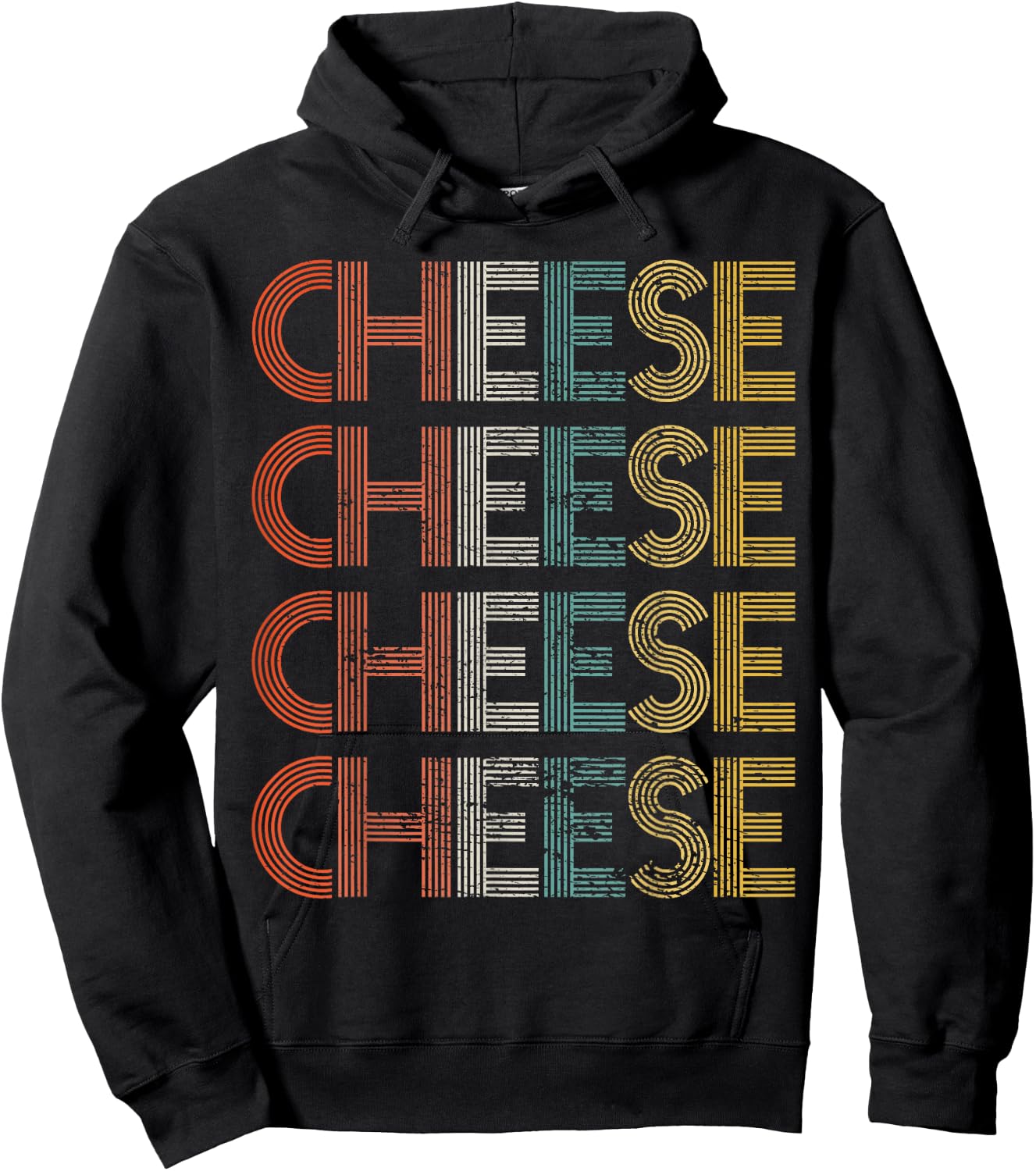 Vintage Cheese Hoodie - Hoodie | Black