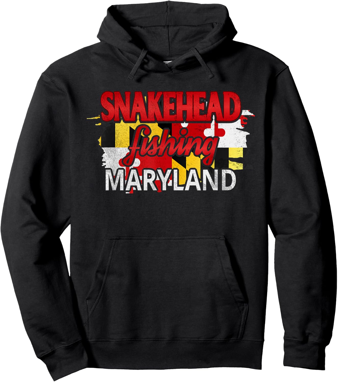 Snakehead Maryland Fishing Hoodie - Hoodie | Black