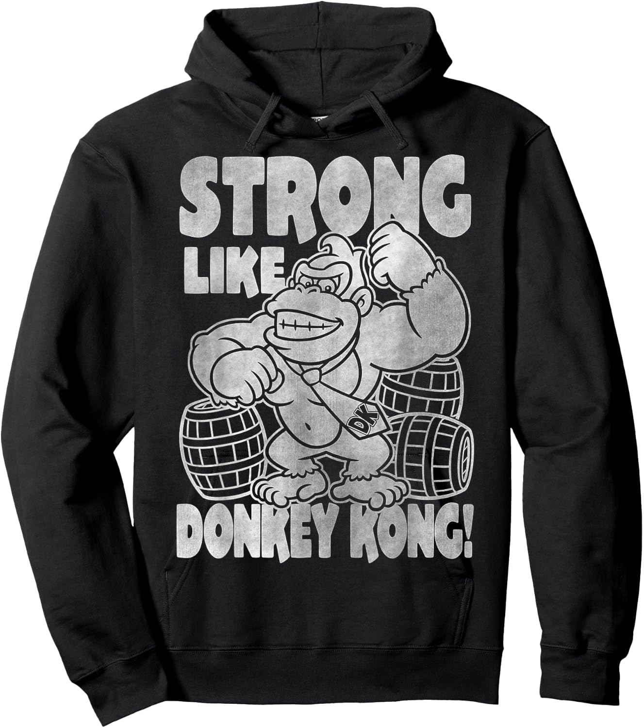 Nintendo Donkey Kong Super Strong Vintage Graphic Hoodie - Hoodie | Black