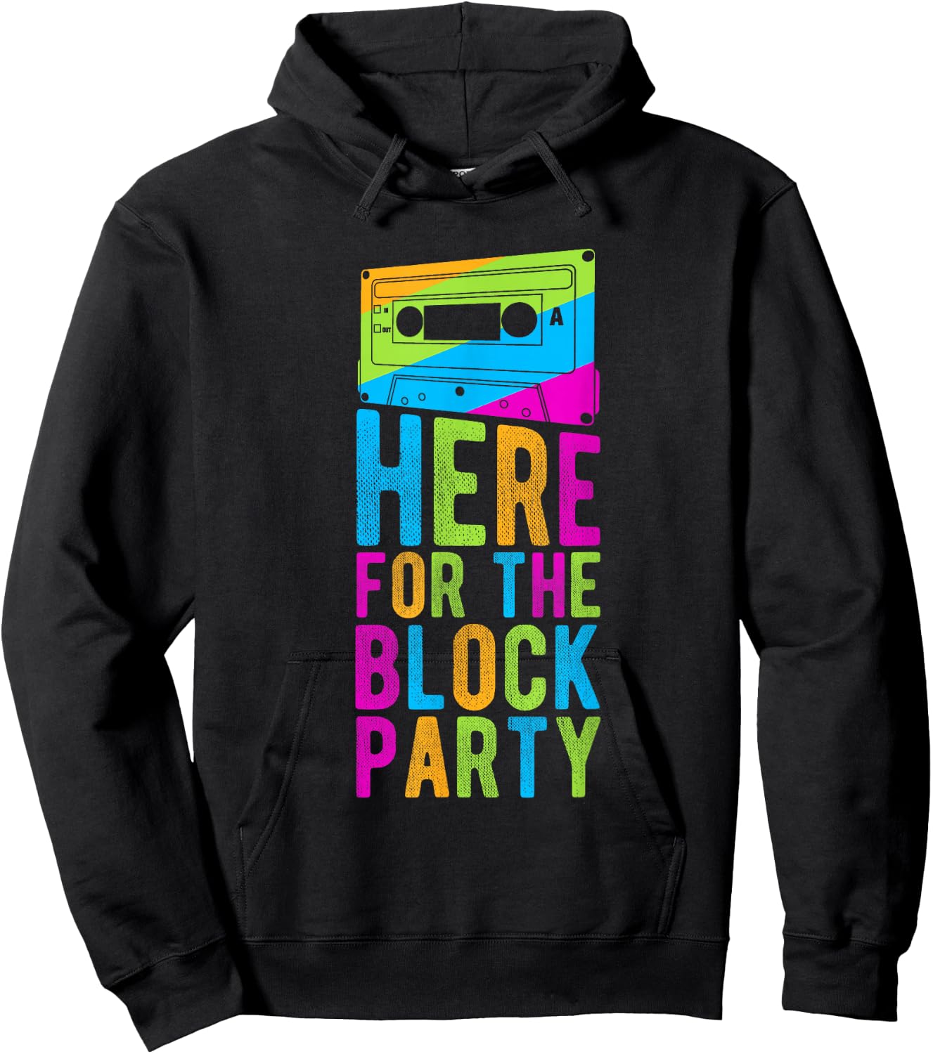 HERE FOR THE Block Party Hoodie - Hoodie | Black