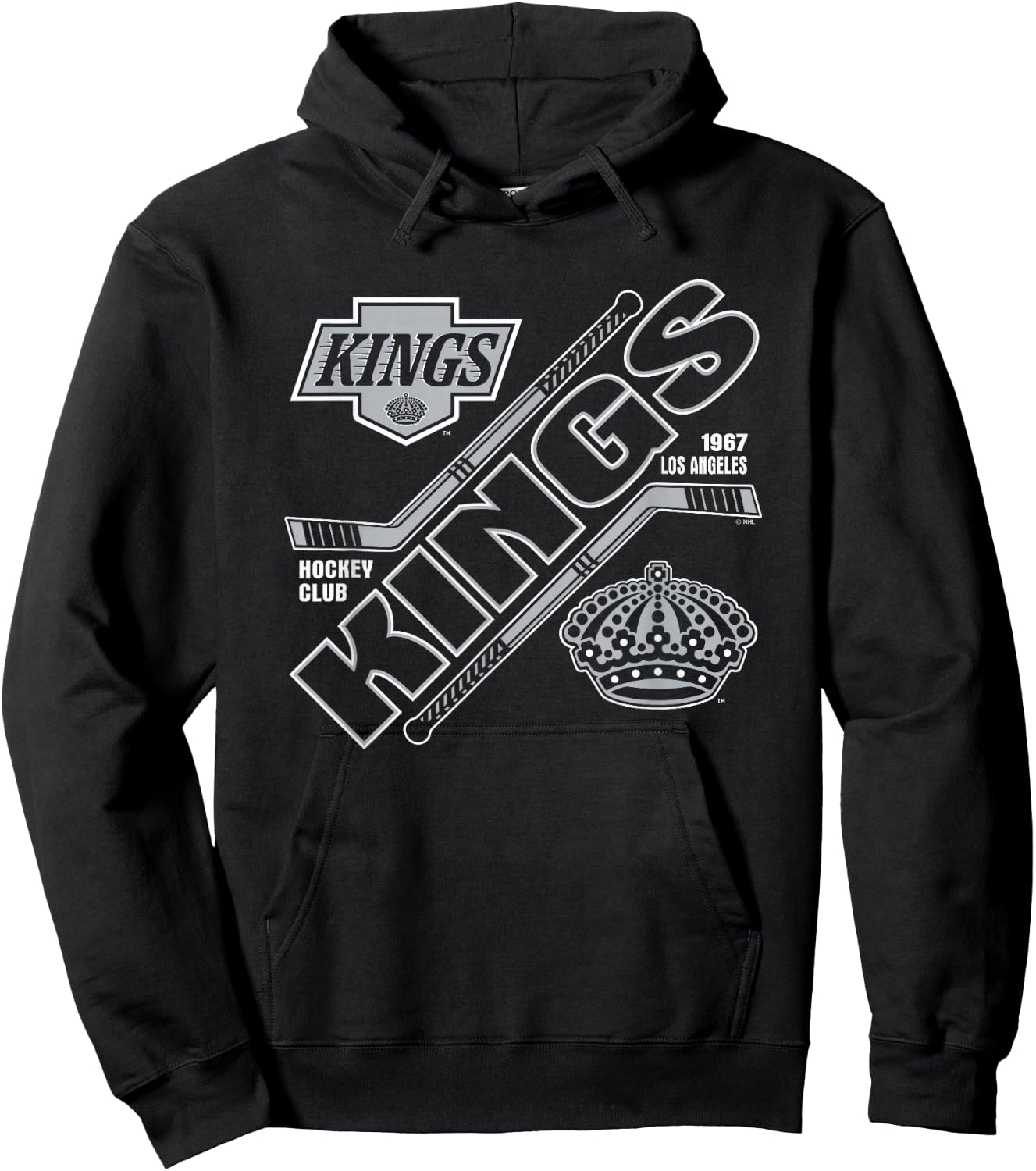 Los Angeles Kings Force Black Officially Licensed Hoodie - Hoodie | Black