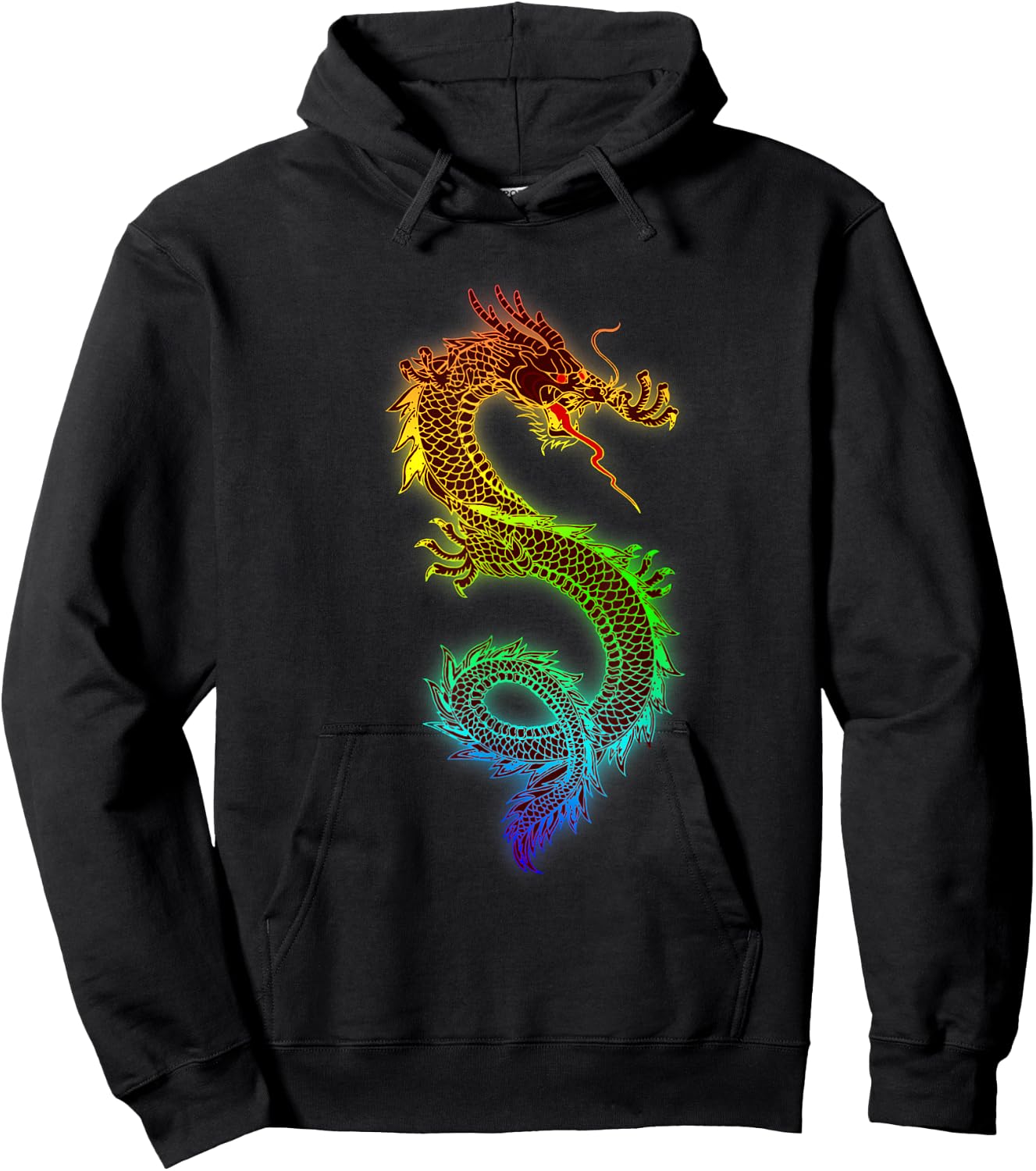 Dragon Shirt Chinese New Year Folklore Gift Hoodie - Hoodie | Black