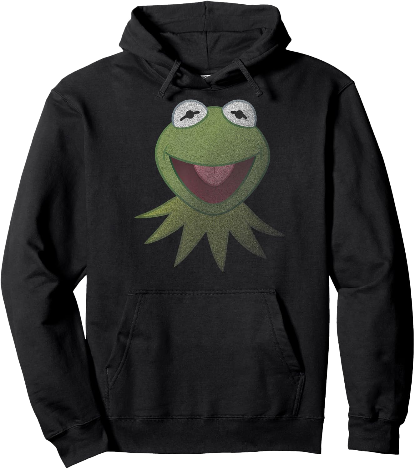 Disney Muppets Kermit The Frog Face Hoodie - Hoodie | Black