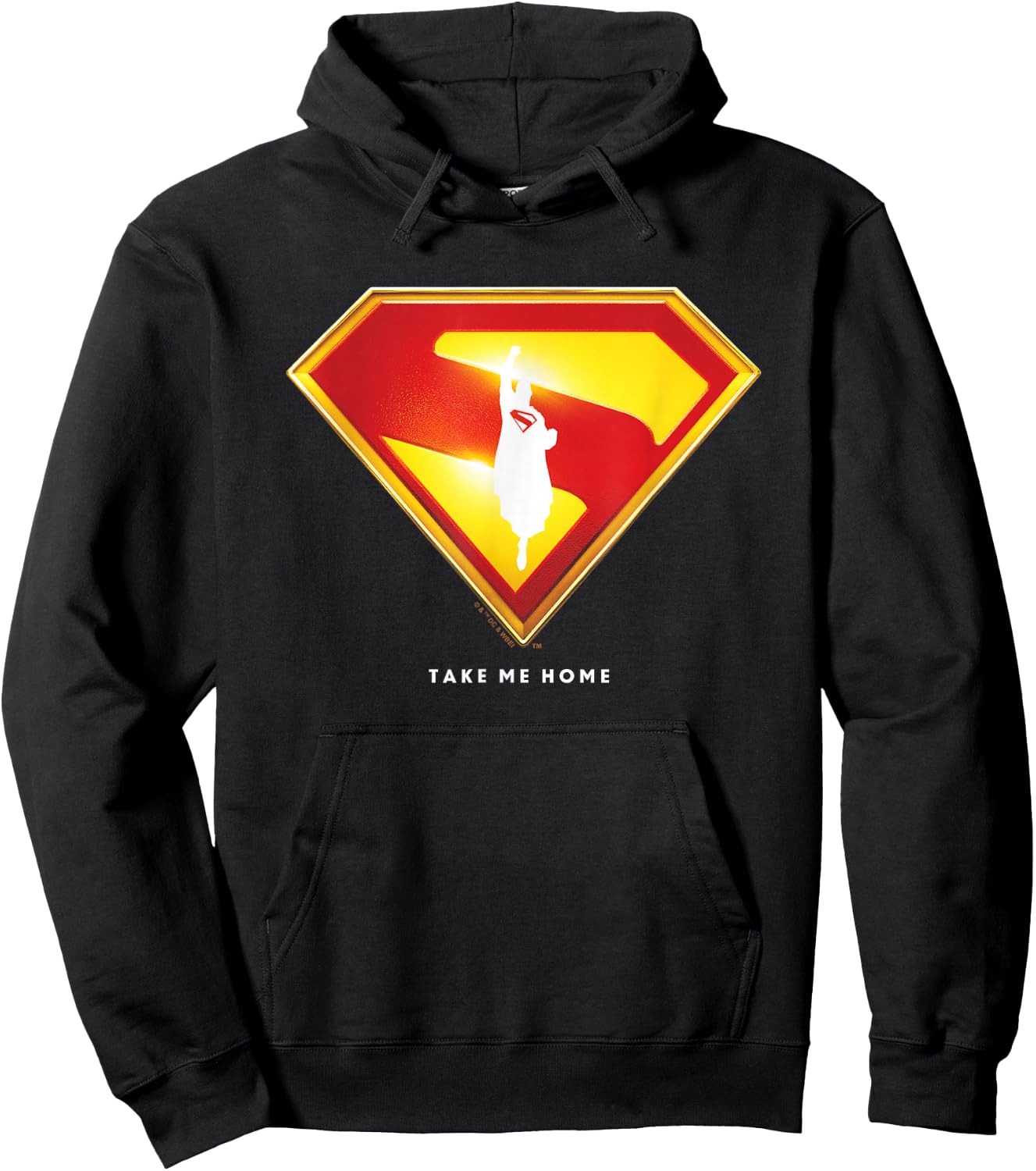Superman (2025 Movie) Take Me Home Shield Amazon Exclusive Hoodie - Hoodie | Black