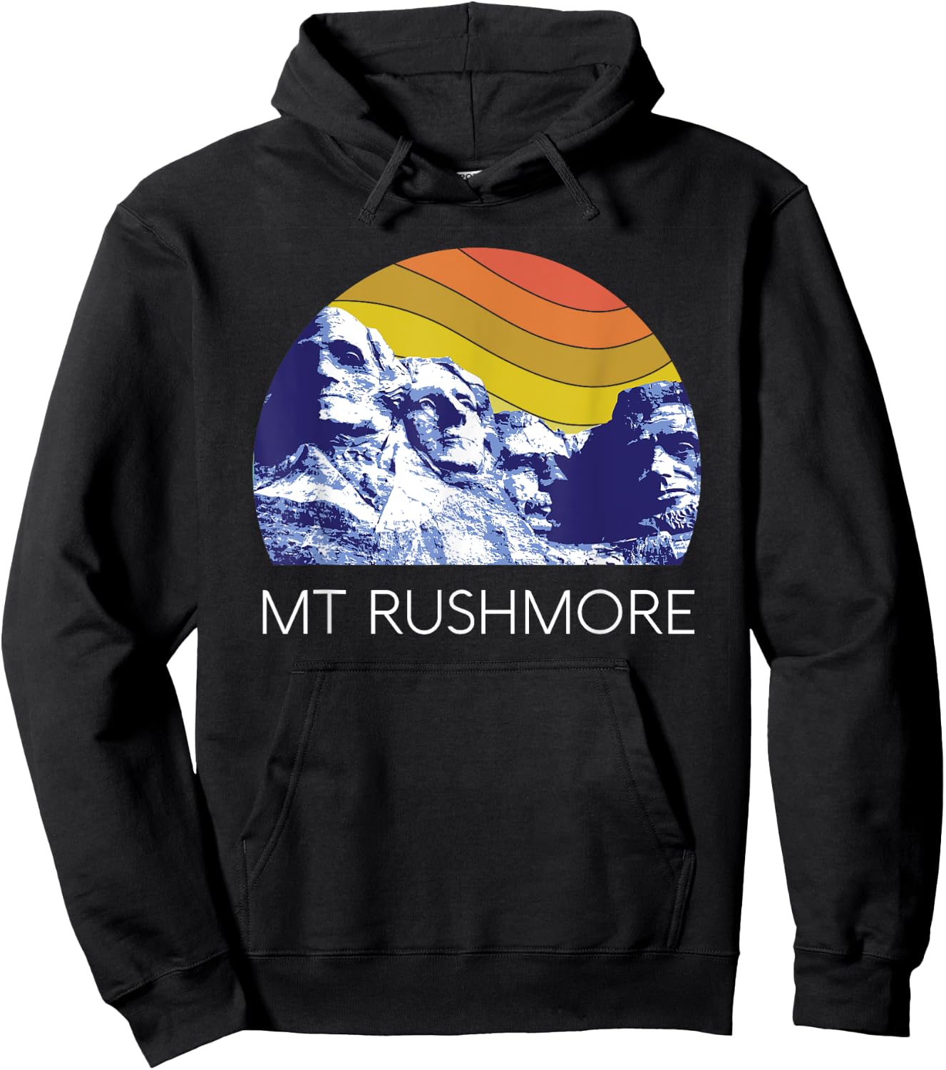 Mount Rushmore USA National Monument Historical American Hoodie - Hoodie | Black