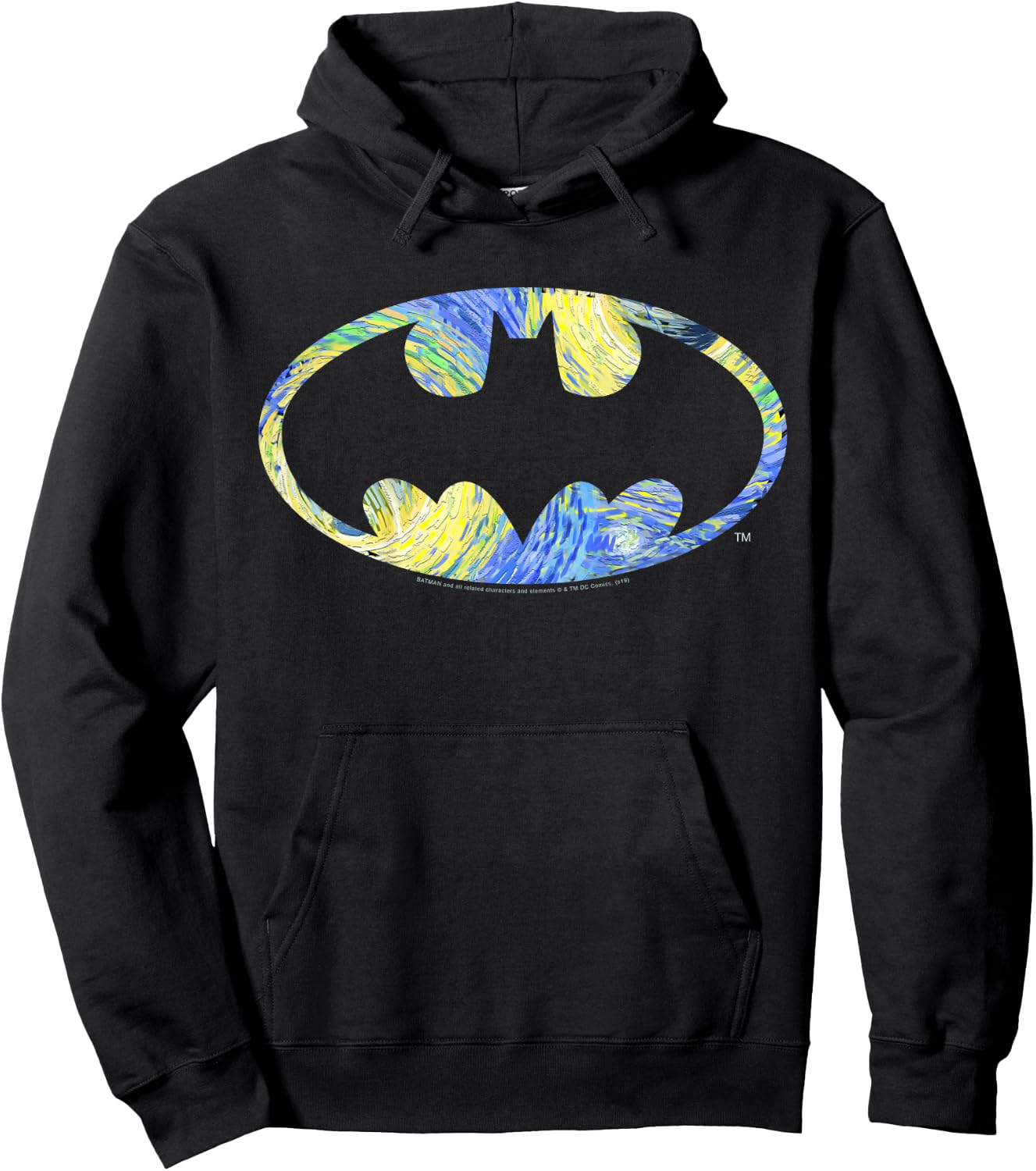 Kids DC Comics Batman Starry Night Logo Hoodie - Hoodie | Black