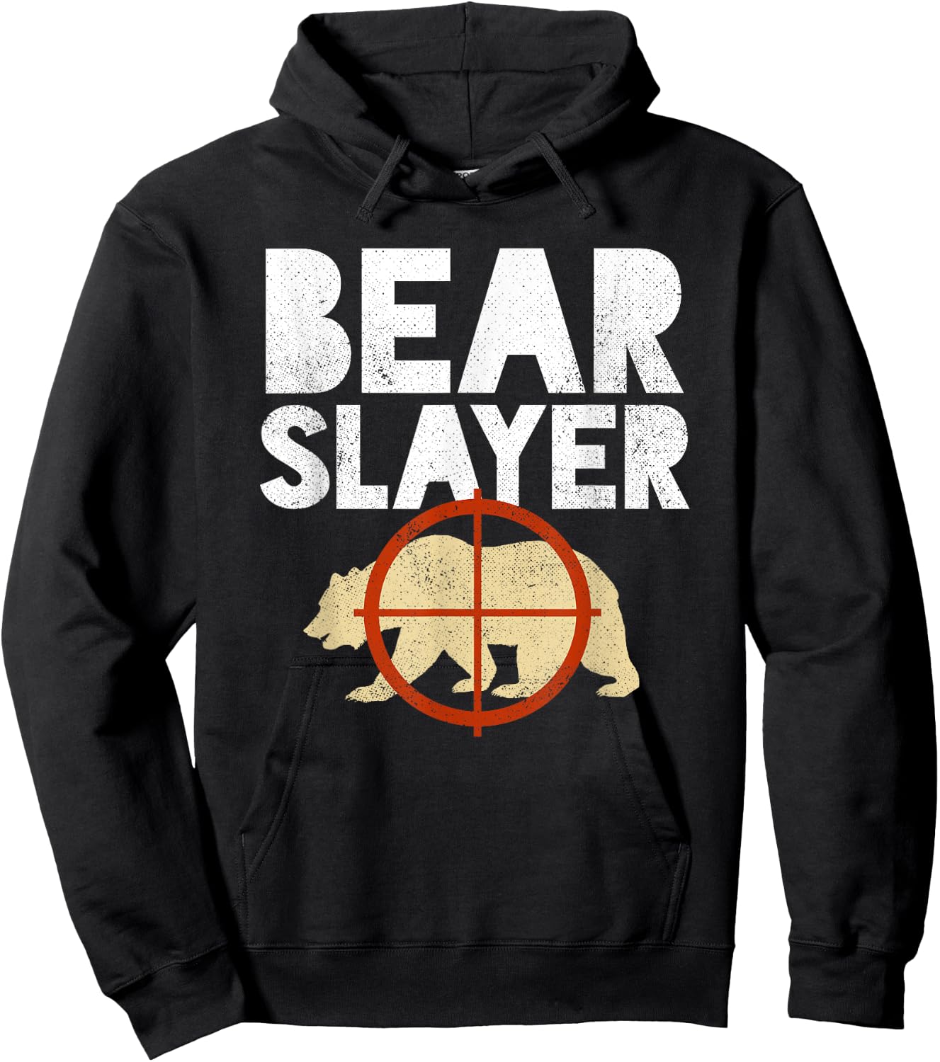 Bear Slayer Hunting Humor Shirt Hoodie - Hoodie | Black