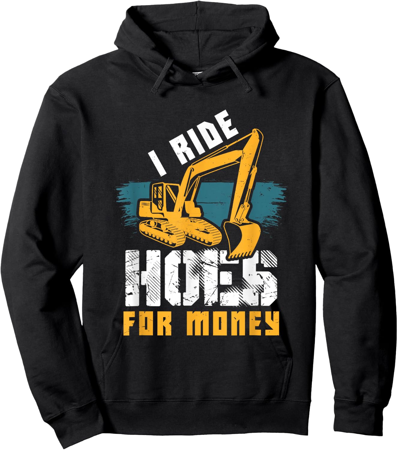 Excavator , Hoe Operator Funny Construction Hoodie - Hoodie | Black