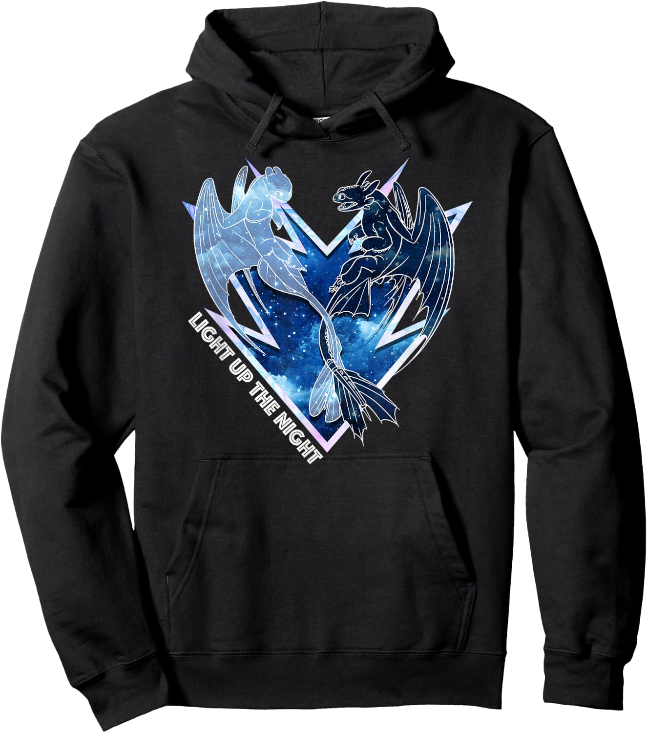 How to Train Your Dragon 3 Light Up The Night Hoodie - Hoodie | Black