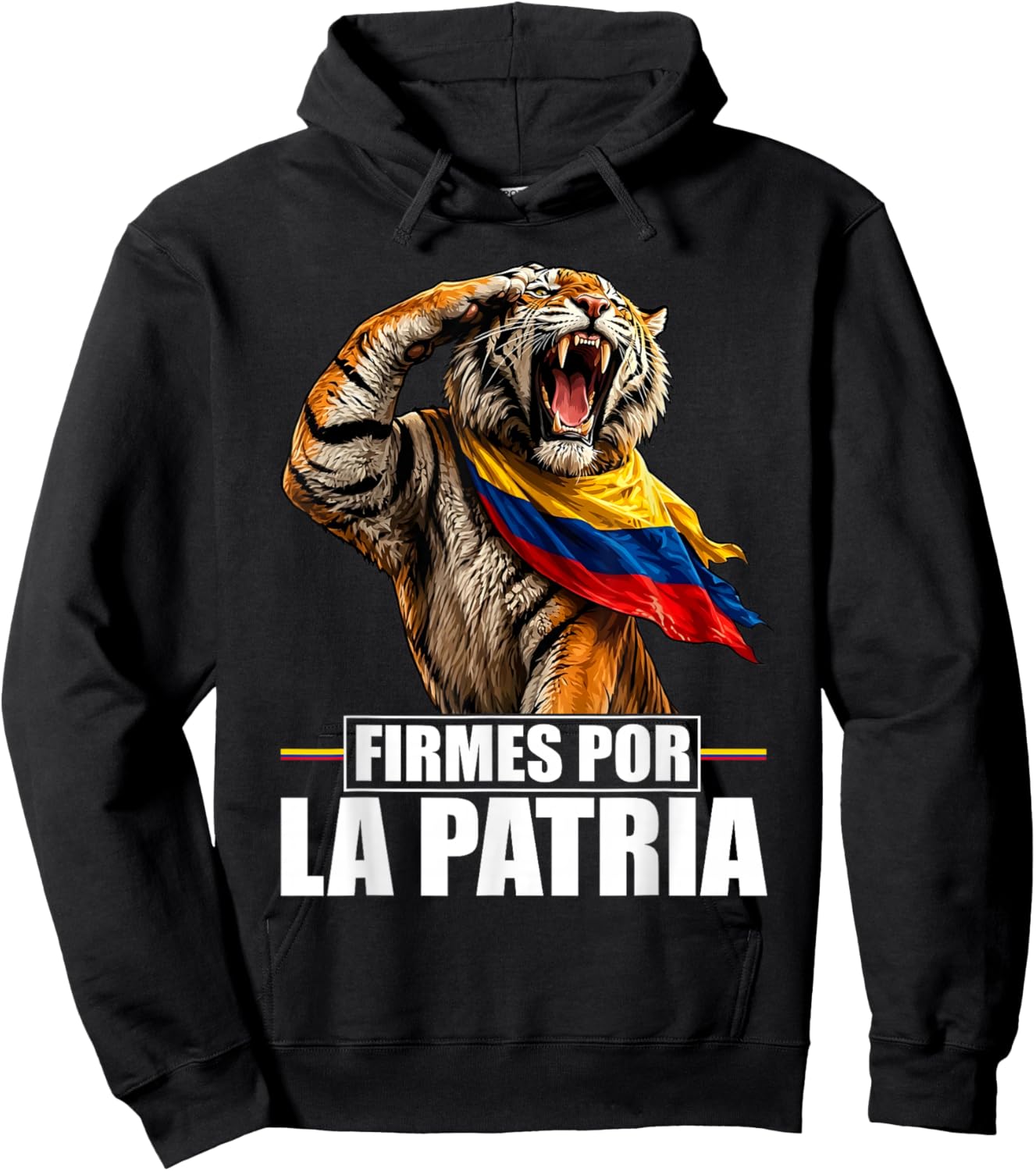Abelardo Presidente 2026 Colombian Flag Firme por la Patria Hoodie - Hoodie | Black