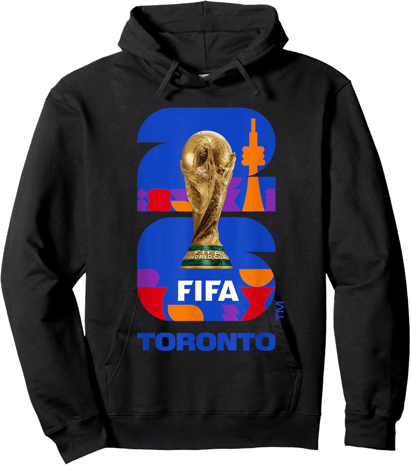 FIFA World CUP26 Toronto Trophy Color Hoodie - Hoodie | Black