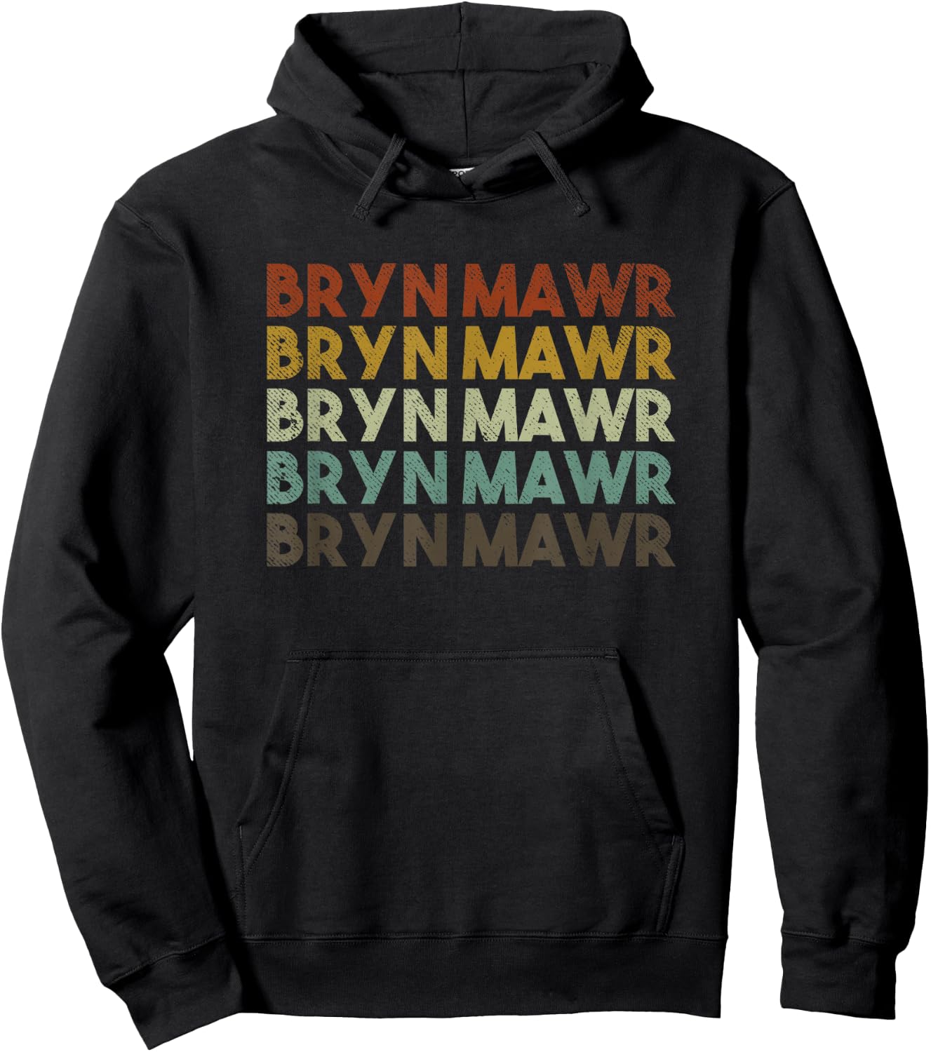 Retro Bryn Mawr Pennsylvania Hoodie - Hoodie | Black