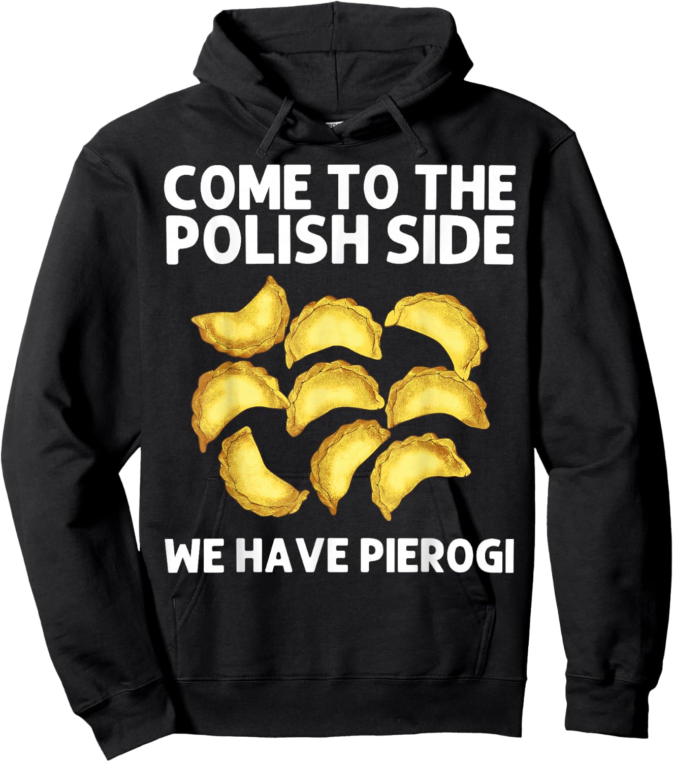 Cool Pierogi Women Polish Food Dumpling Squad Poland Hoodie - Hoodie | Black