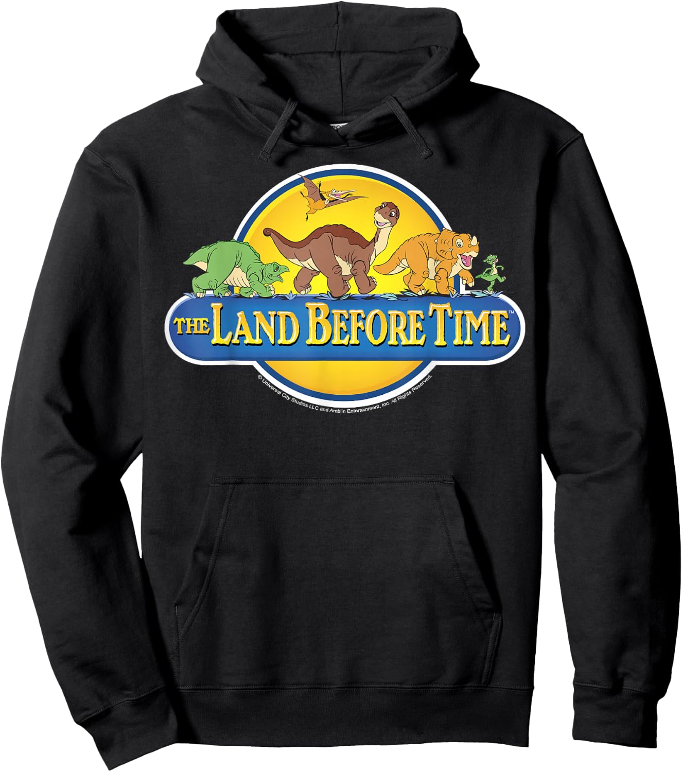 Land Before Time Retro Logo Hoodie - Hoodie | Black