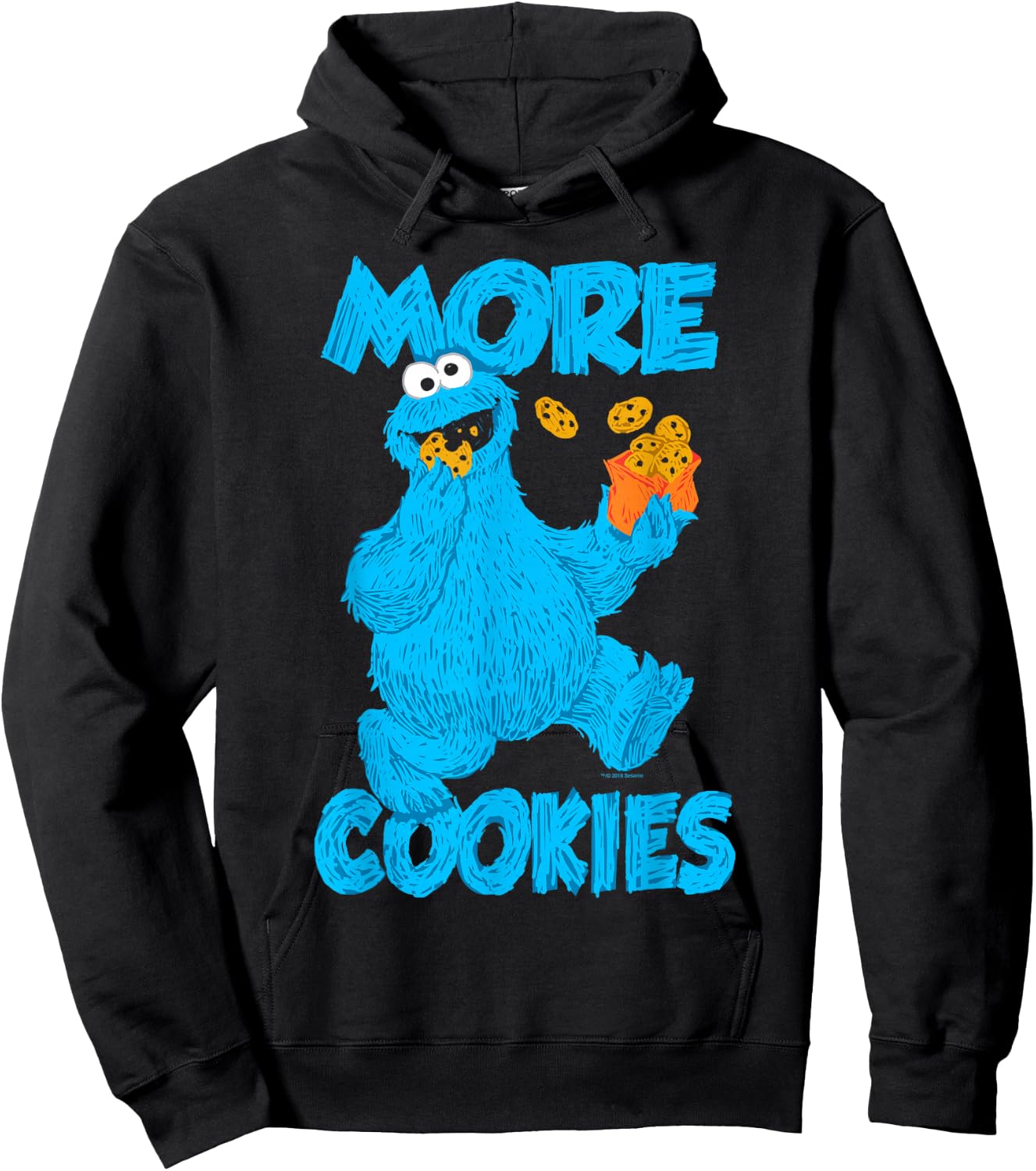Sesame Street Cookie Monster More Cookies Hoodie - Hoodie | Black