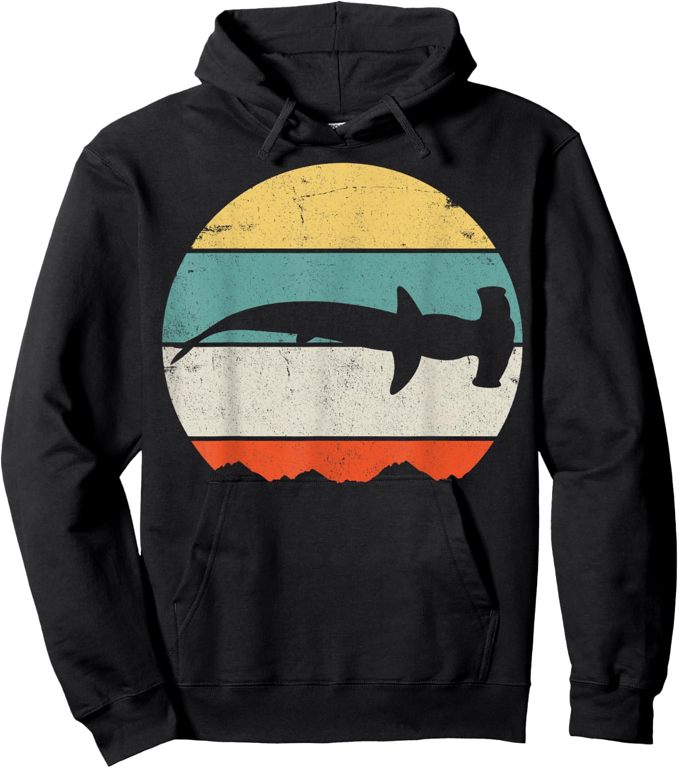 Hammerhead Shark Hoodie - Hoodie | Black