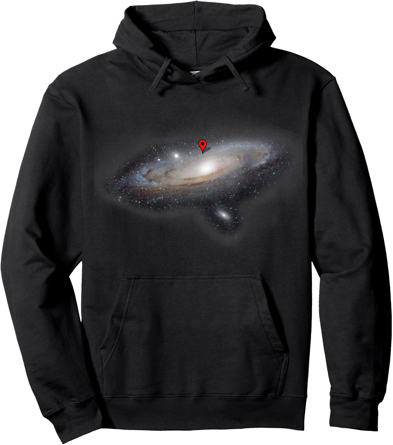 You are Here Funny Astronomy Planets Galaxy Universe Shirt Hoodie - Hoodie | Black