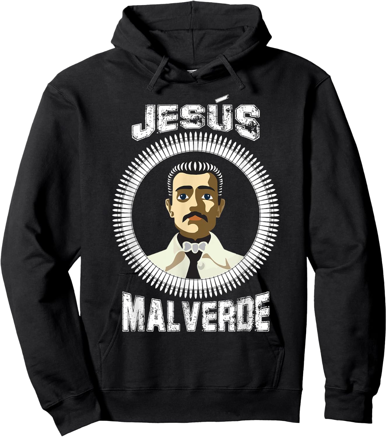 Jesus Malverde Mexican Hero Angel Of The Poor Shirt Hoodie - Hoodie | Black