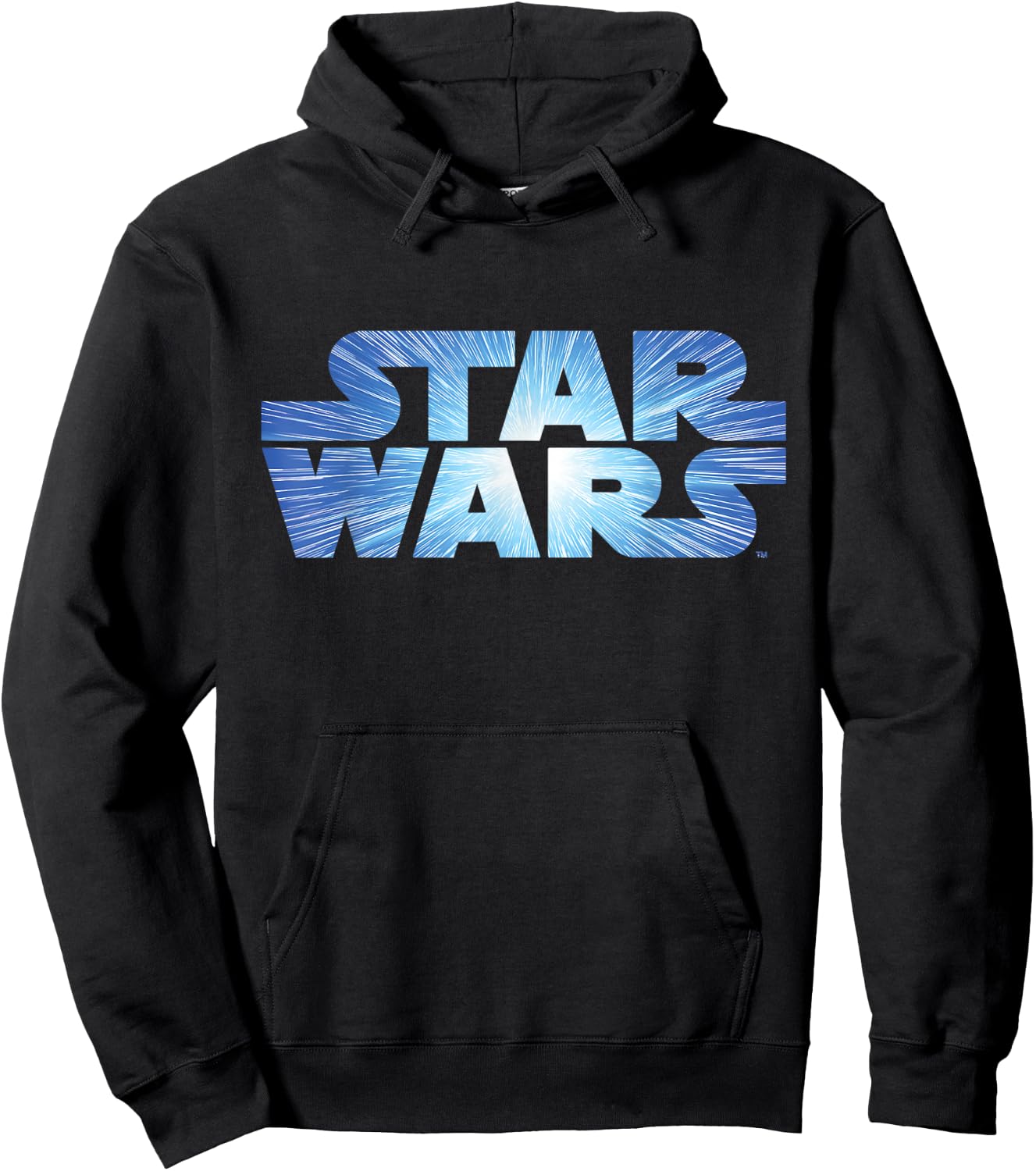 Star Wars Logo Jump to Lightspeed Hoodie - Hoodie | Black