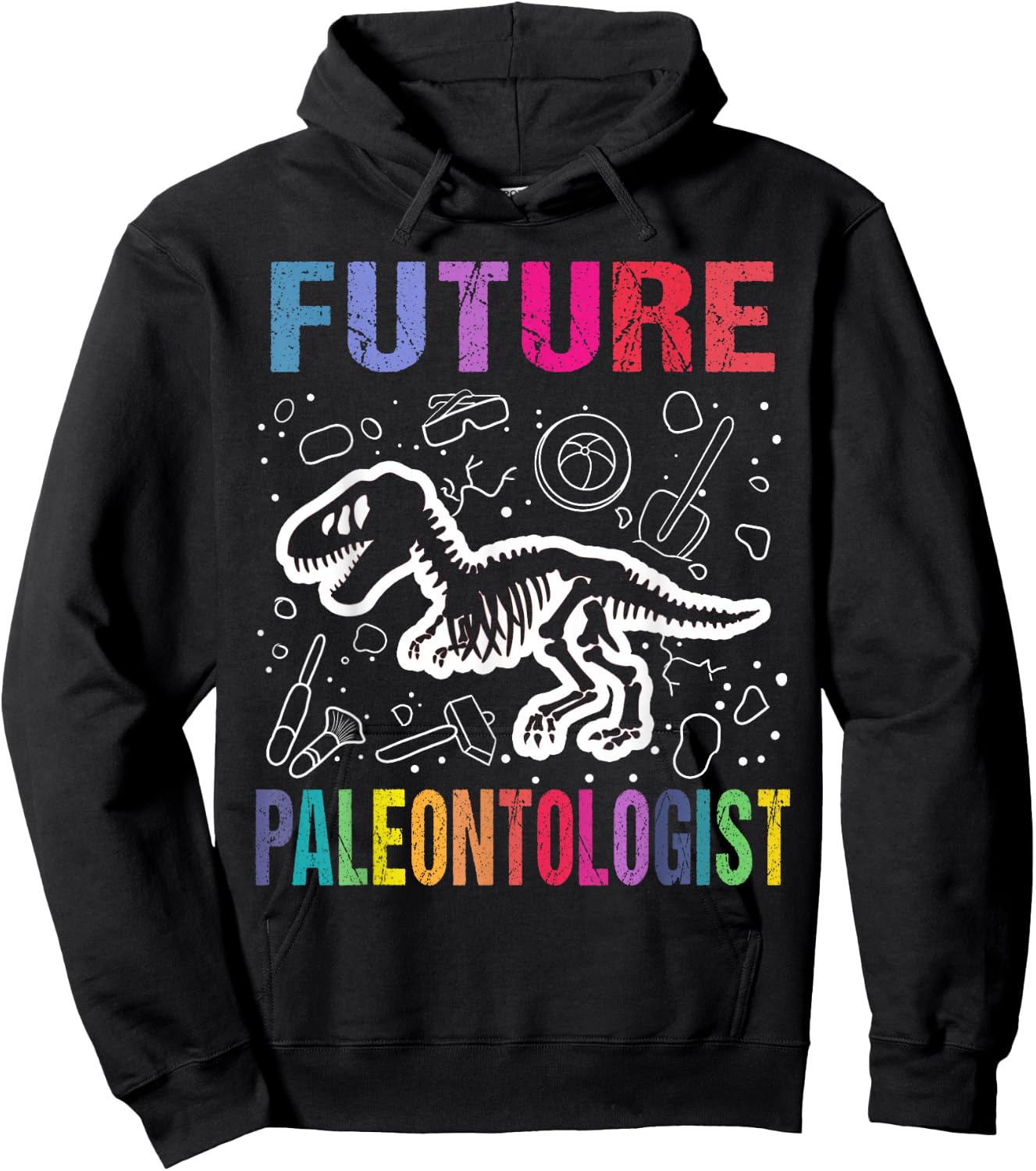 Funny Future Paleontologist Shirt Kids Dinosaur Fossil Poison Hoodie - Hoodie | Black