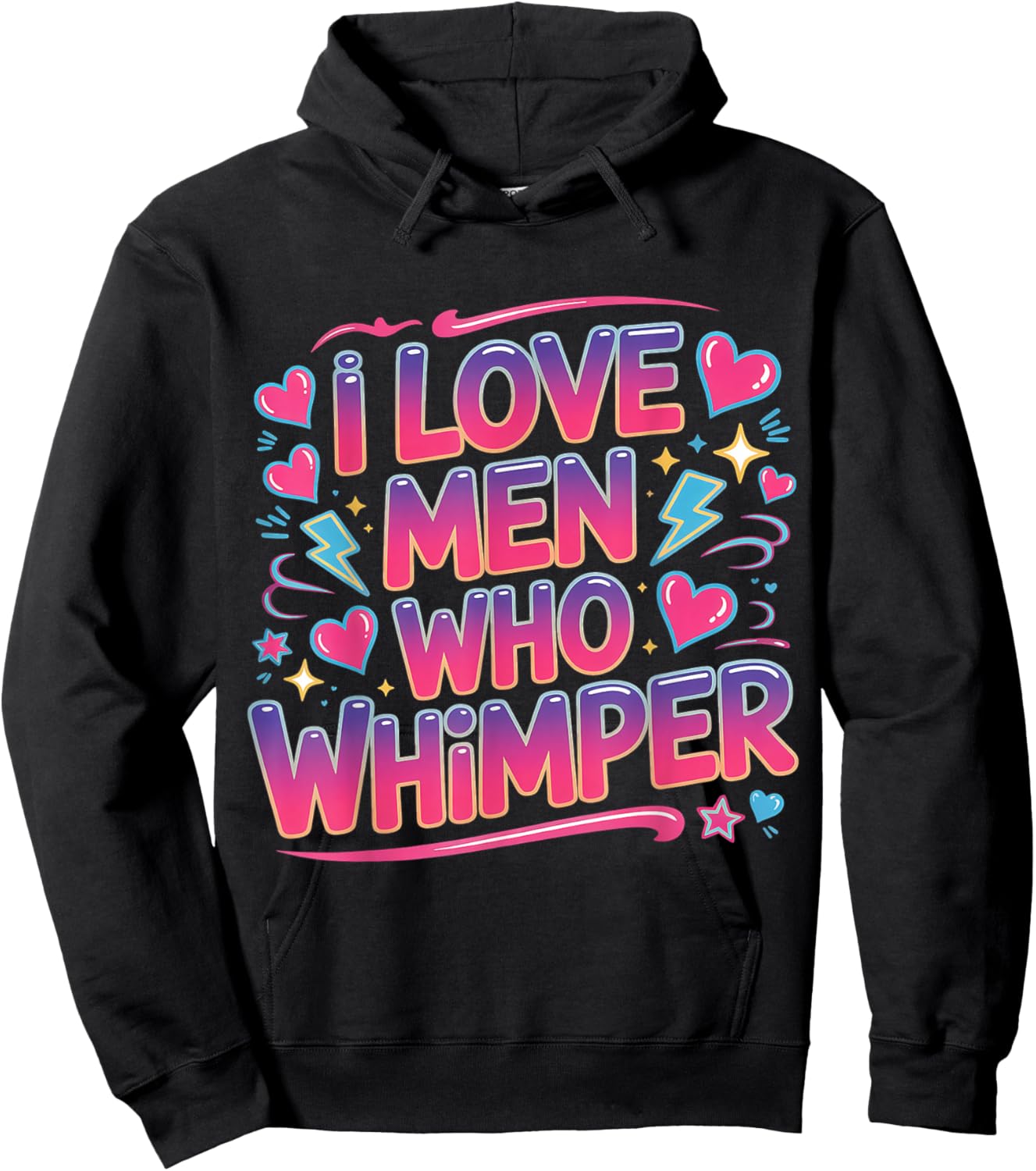I Love Men Who Whimper Spicy Relationship Hoodie - Hoodie | Black