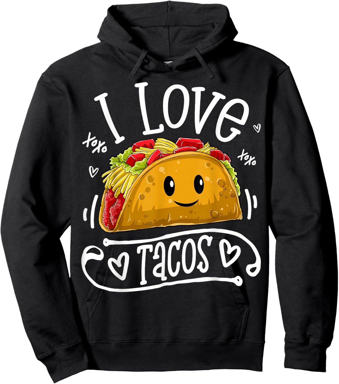 I Love Tacos Cinco De Mayo Women Men Kids Boys Taco Mexico Hoodie - Hoodie | Black