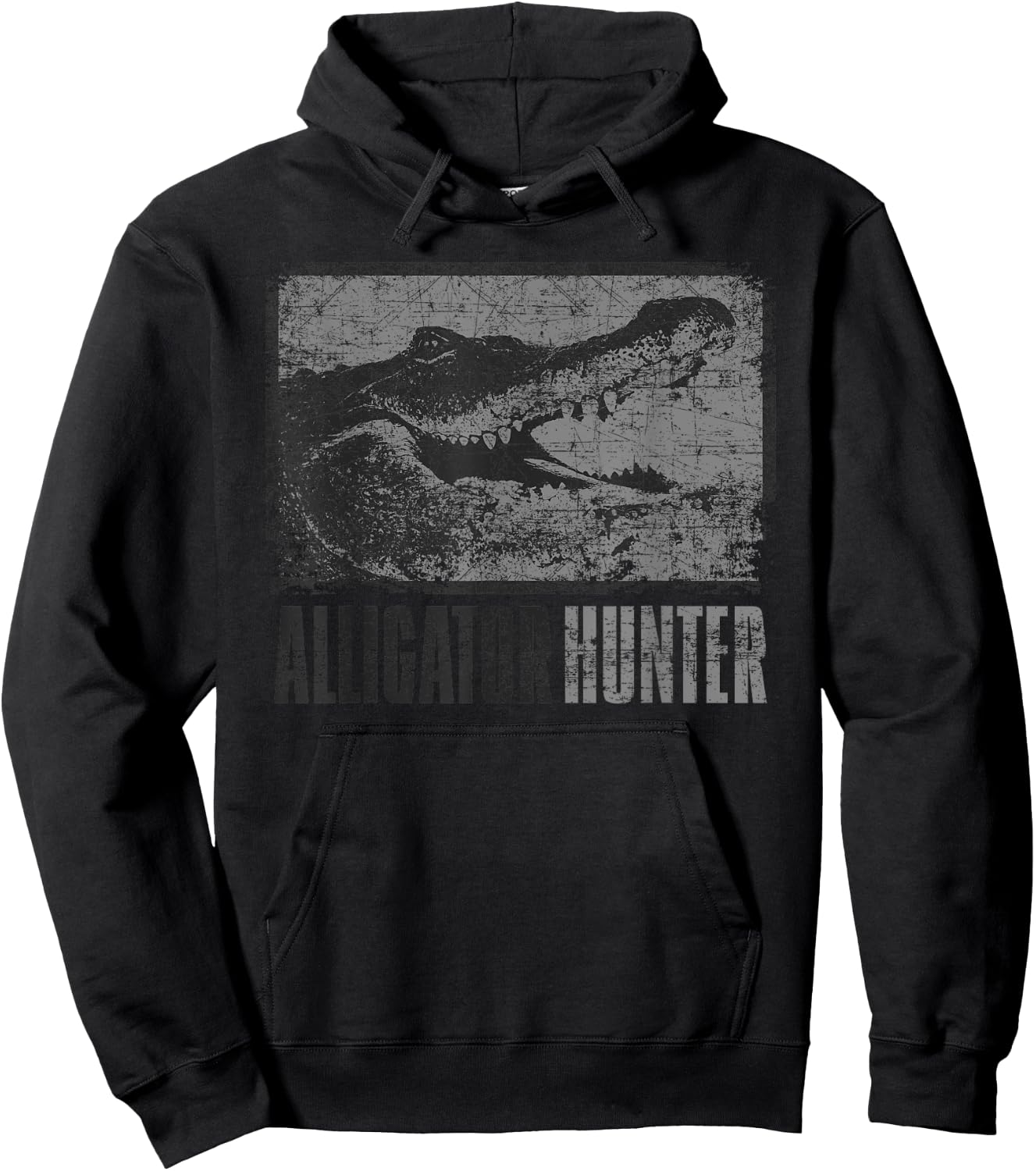 Alligator Hunter Outdoor Gator Hunting Gift Hoodie - Hoodie | Black