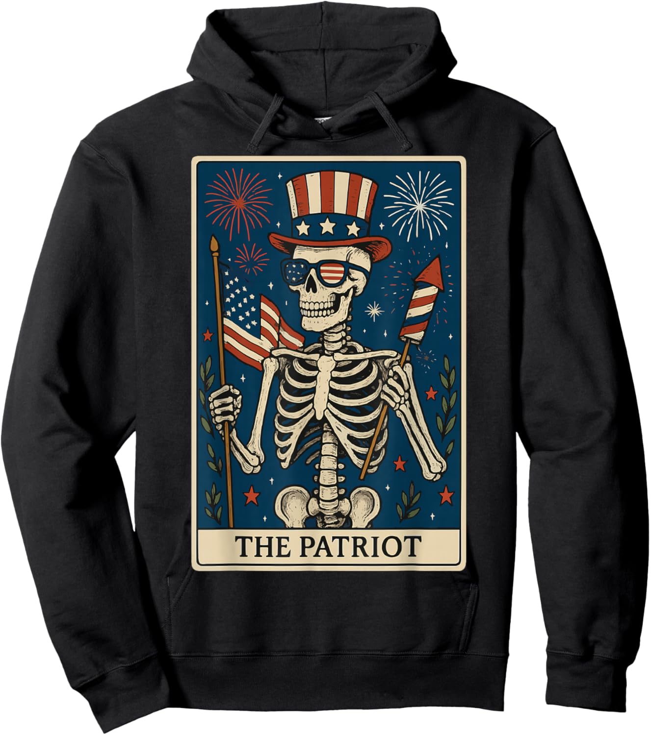 The Patriot Tarot Card Hoodie - Hoodie | Black