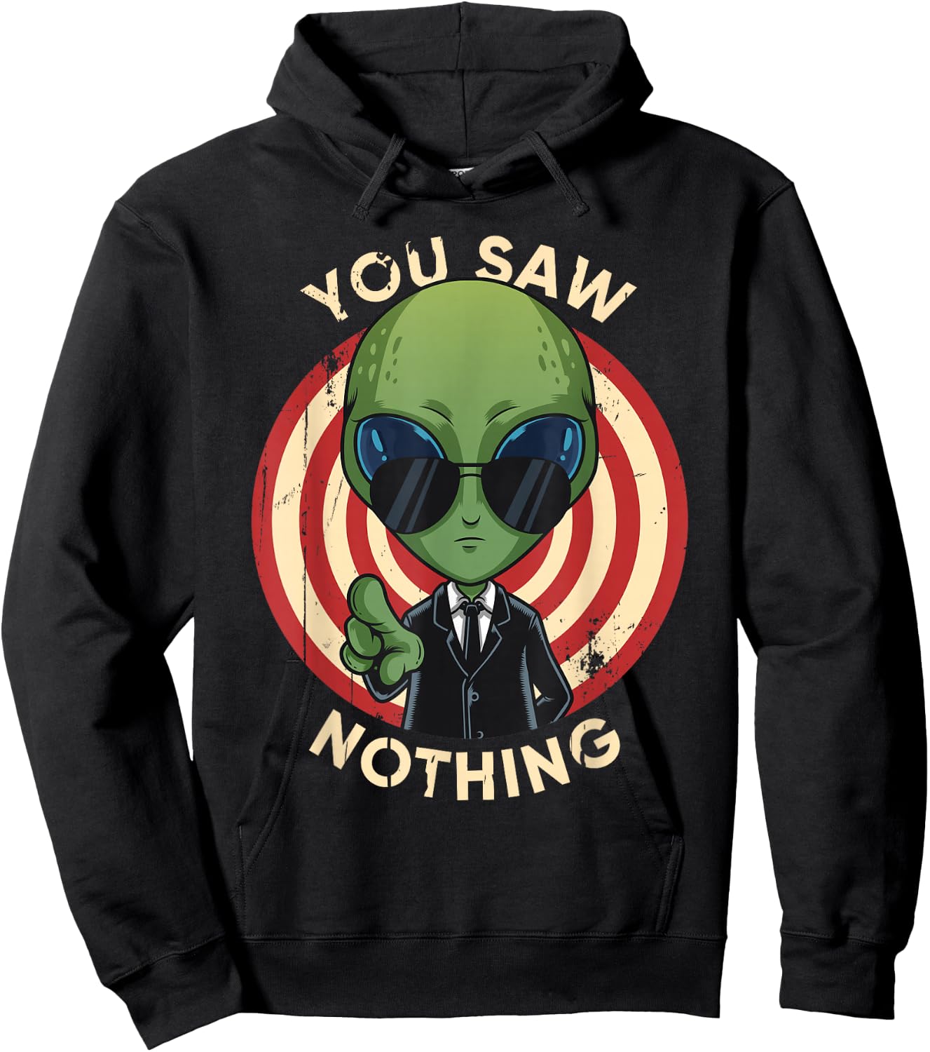 Storm Area 51 They Can't Stop Us All Alien You Saw Nothing Hoodie - Hoodie | Black
