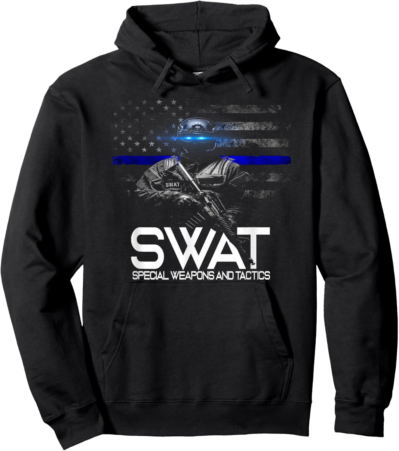 SWAT Special Weapons and Tactics Team Shirt, Police Officer Hoodie - Hoodie | Black