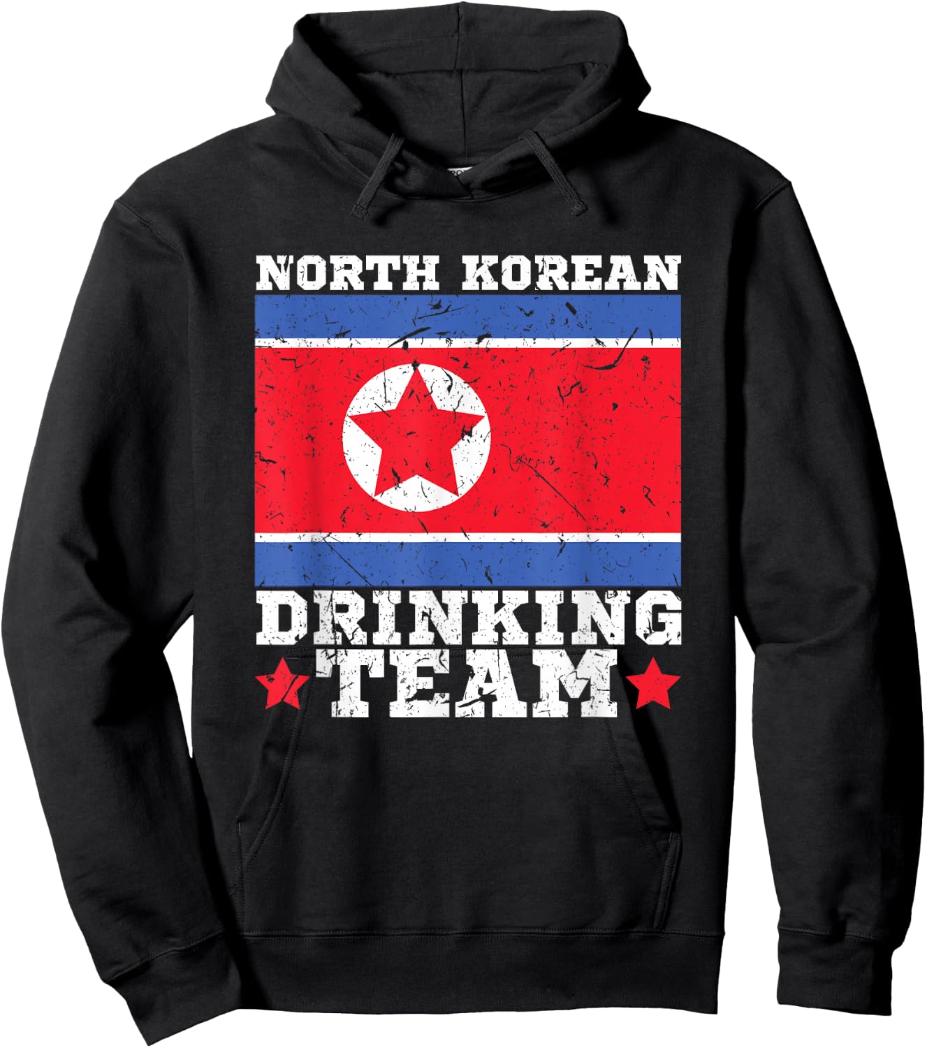 North Korean Drinking Team Funny North Korea Flag Beer Hoodie - Hoodie | Black
