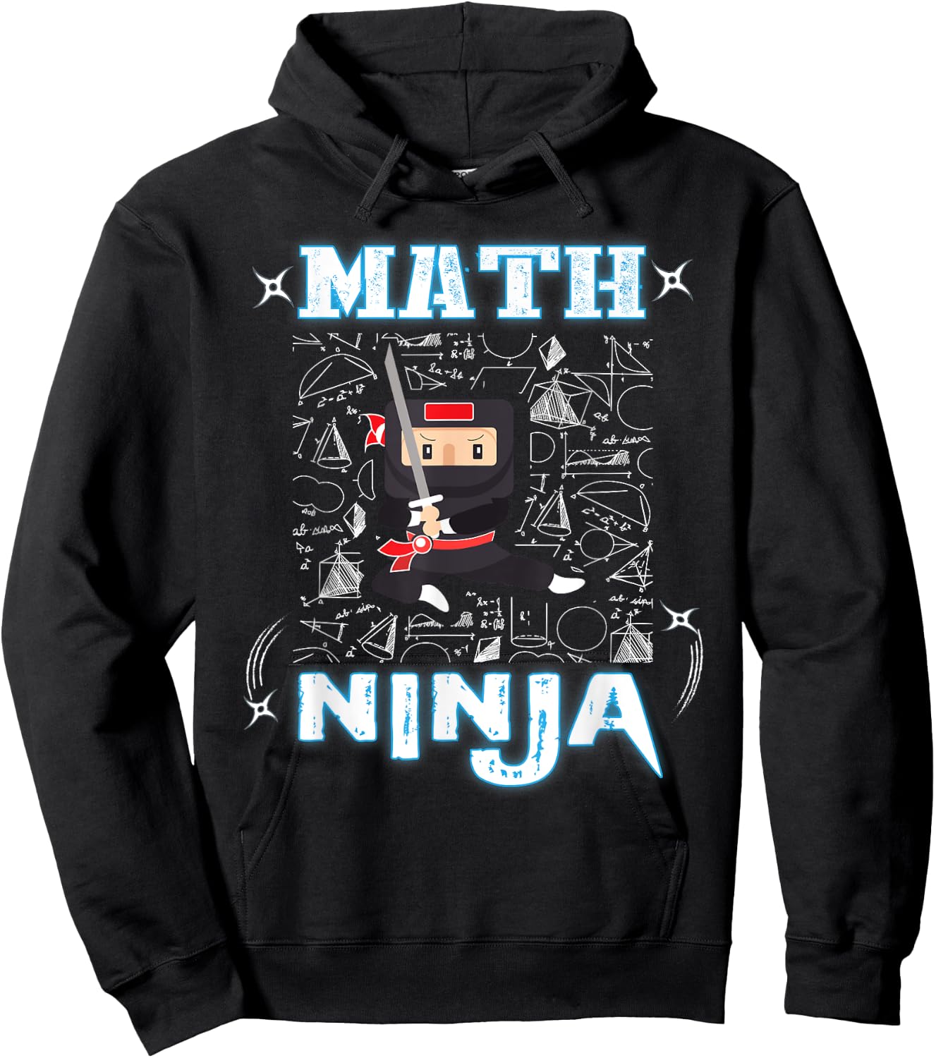 Real Math Ninja - Cool Maths Shirts for Kids Warrior Hoodie - Hoodie | Black