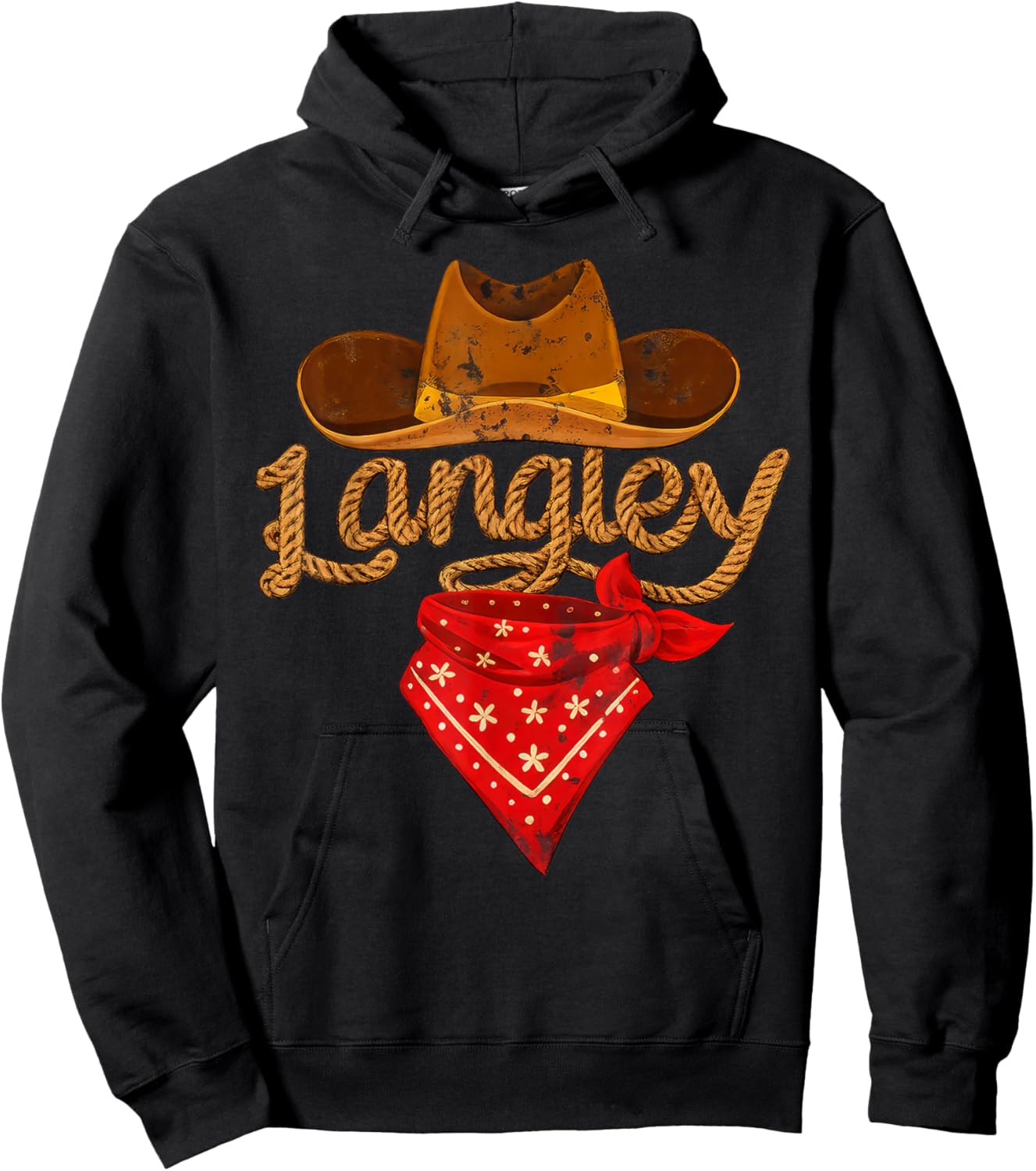 Retro Classic Langley Vintage Gift Women Hoodie - Hoodie | Black