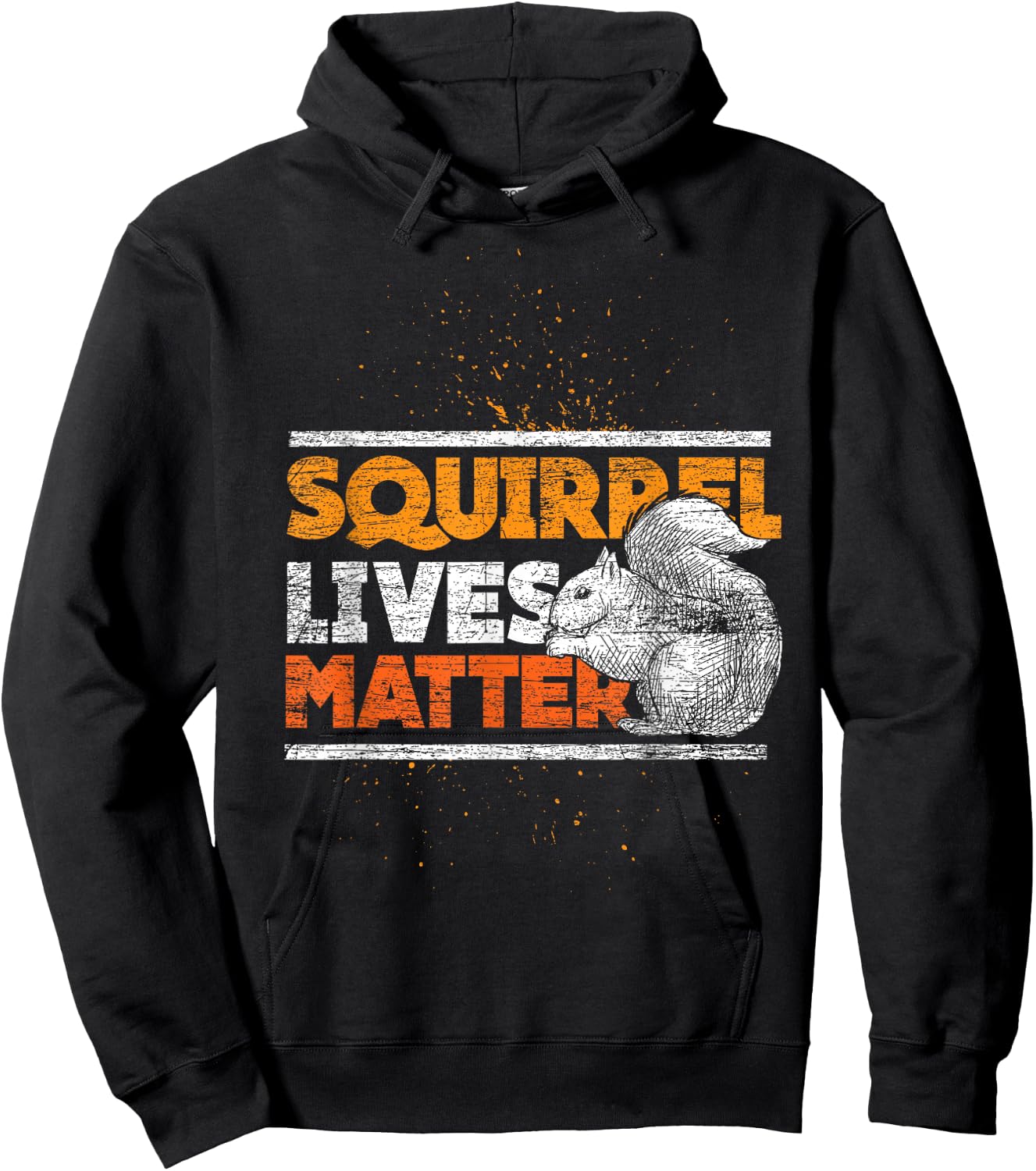 Nature Forest Lovers Squirrel Hoodie - Hoodie | Black