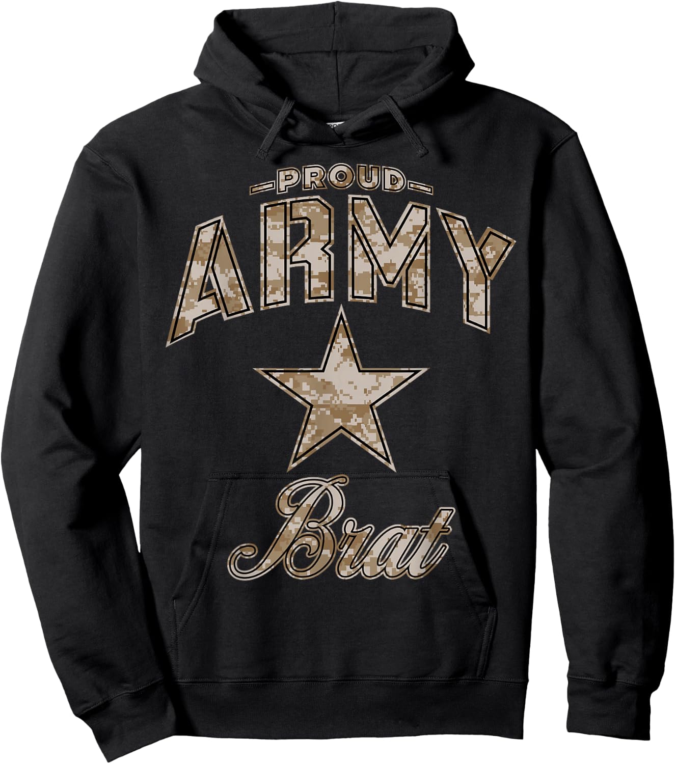 Army Brat Shirts (Camo) Hoodie - Hoodie | Black