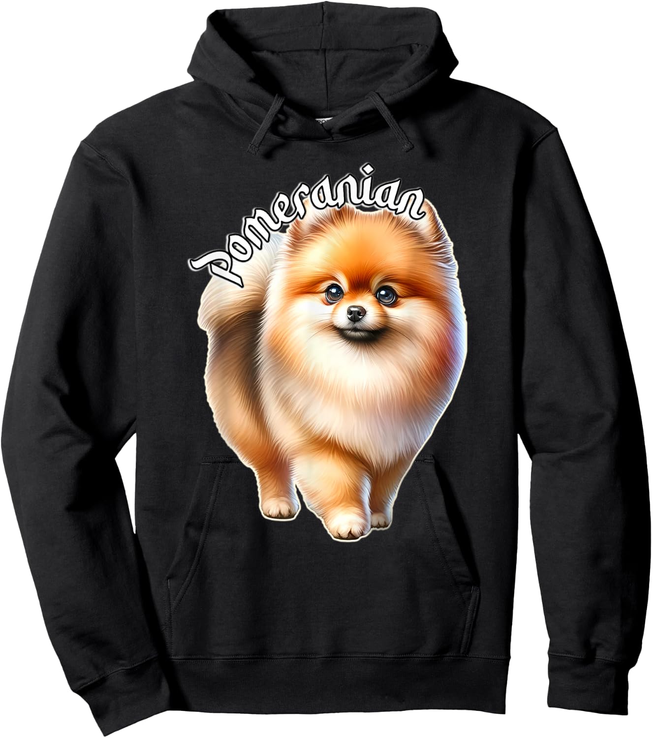 Pomeranian x Cute Pomeranian Dog Hoodie - Hoodie | Black