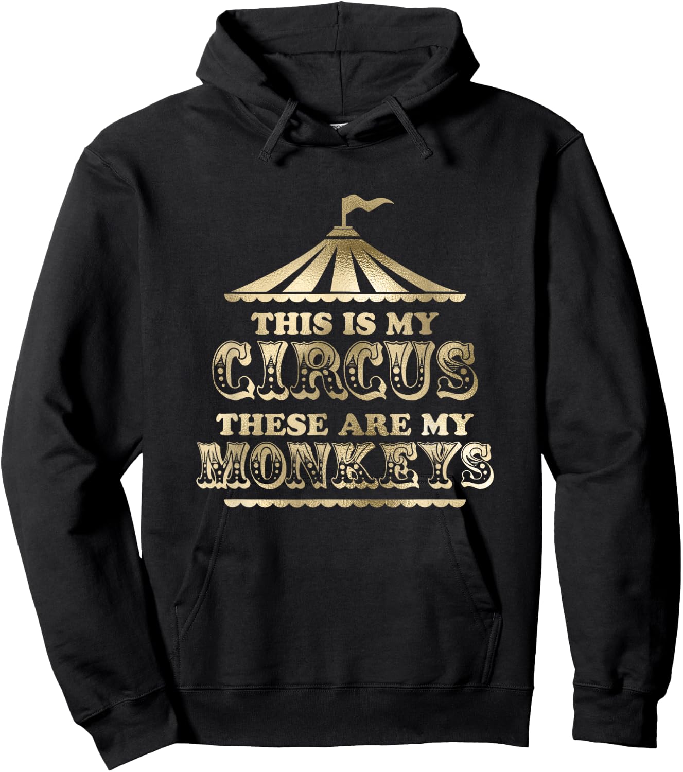 This is My Circus and These Are My Monkeys Fancy Hoodie - Hoodie | Black