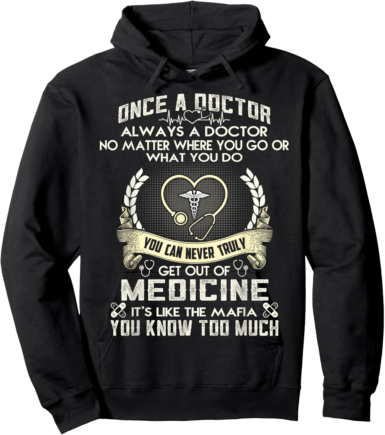 Once A Doctor Always A Doctor Hoodie - Hoodie | Black