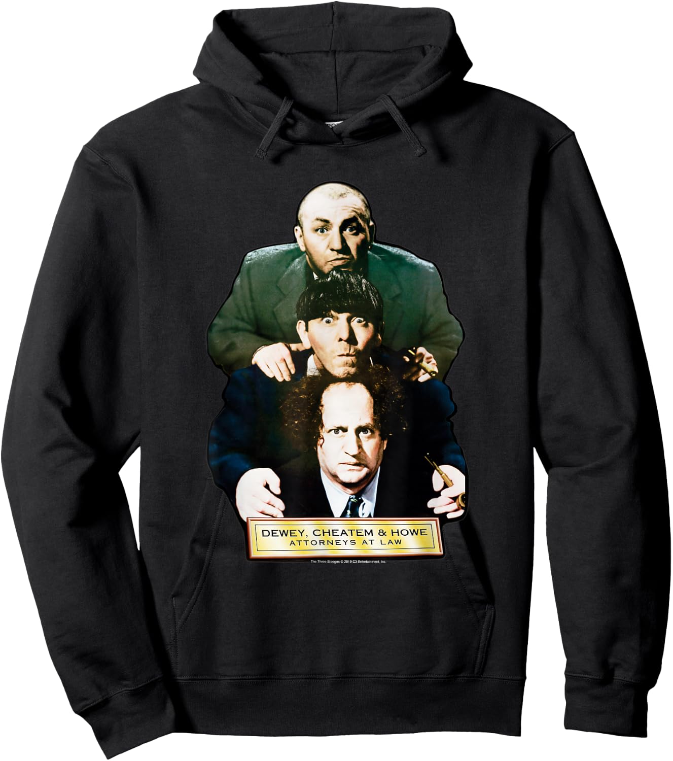 TTS- The Three Stooges Dewey, Cheatem & Howe: Attorneys Hoodie - Hoodie | Black