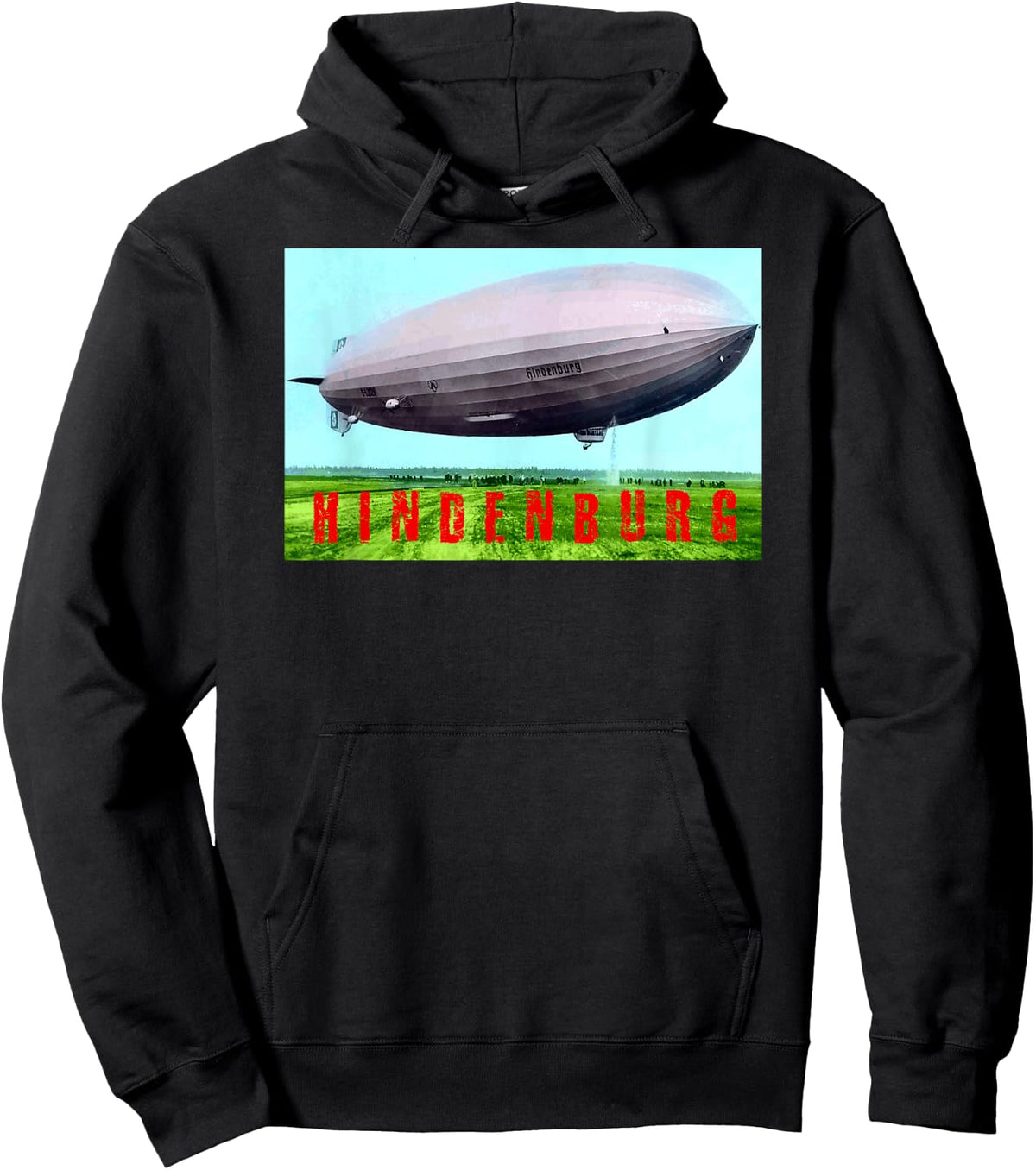 Hindenburg Vintage Airship Zeppelin Shirt Hoodie - Hoodie | Black